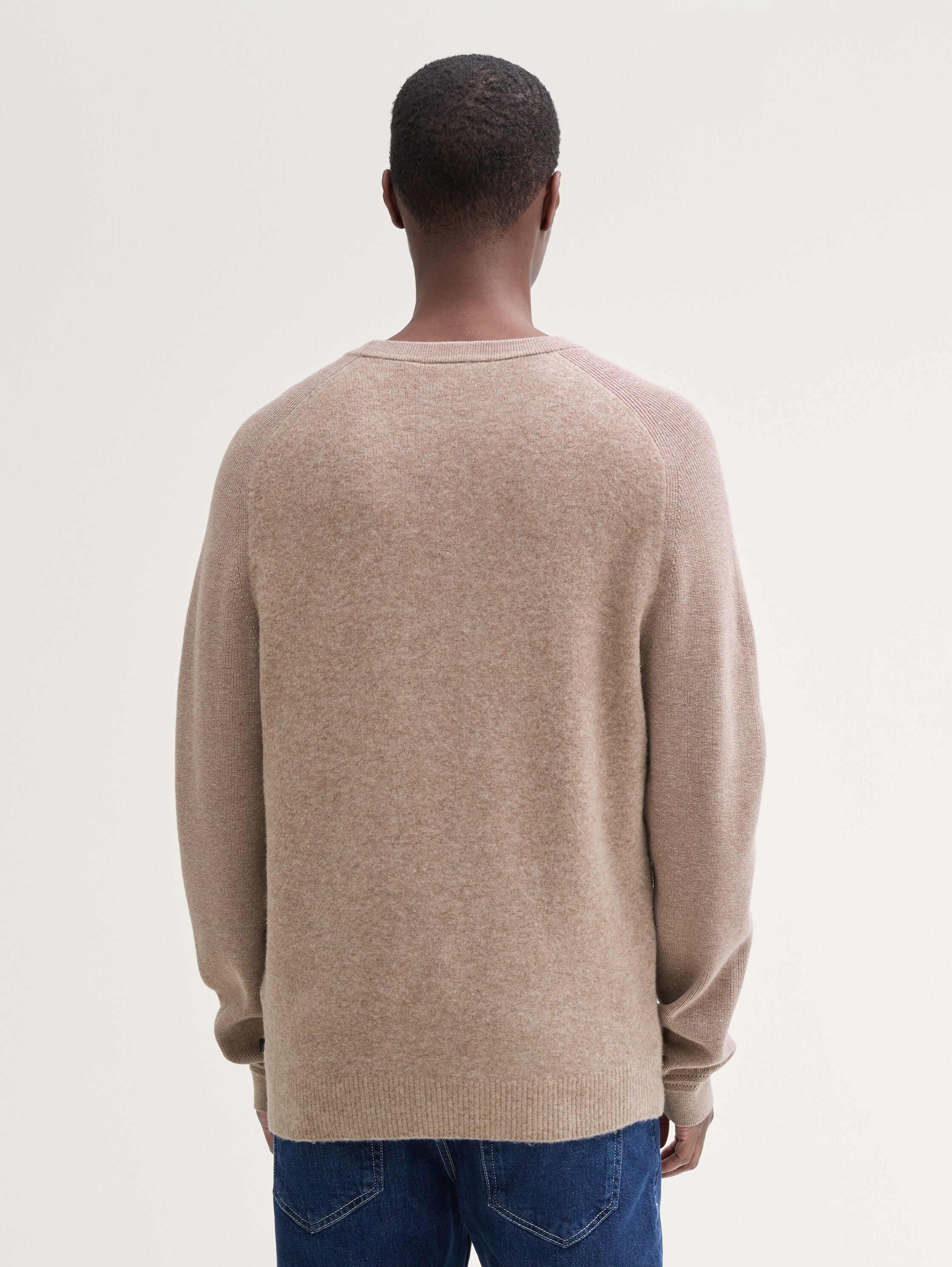 Soft-Touch Strickpullover im Regular Fit - parasol_brown_melange - 