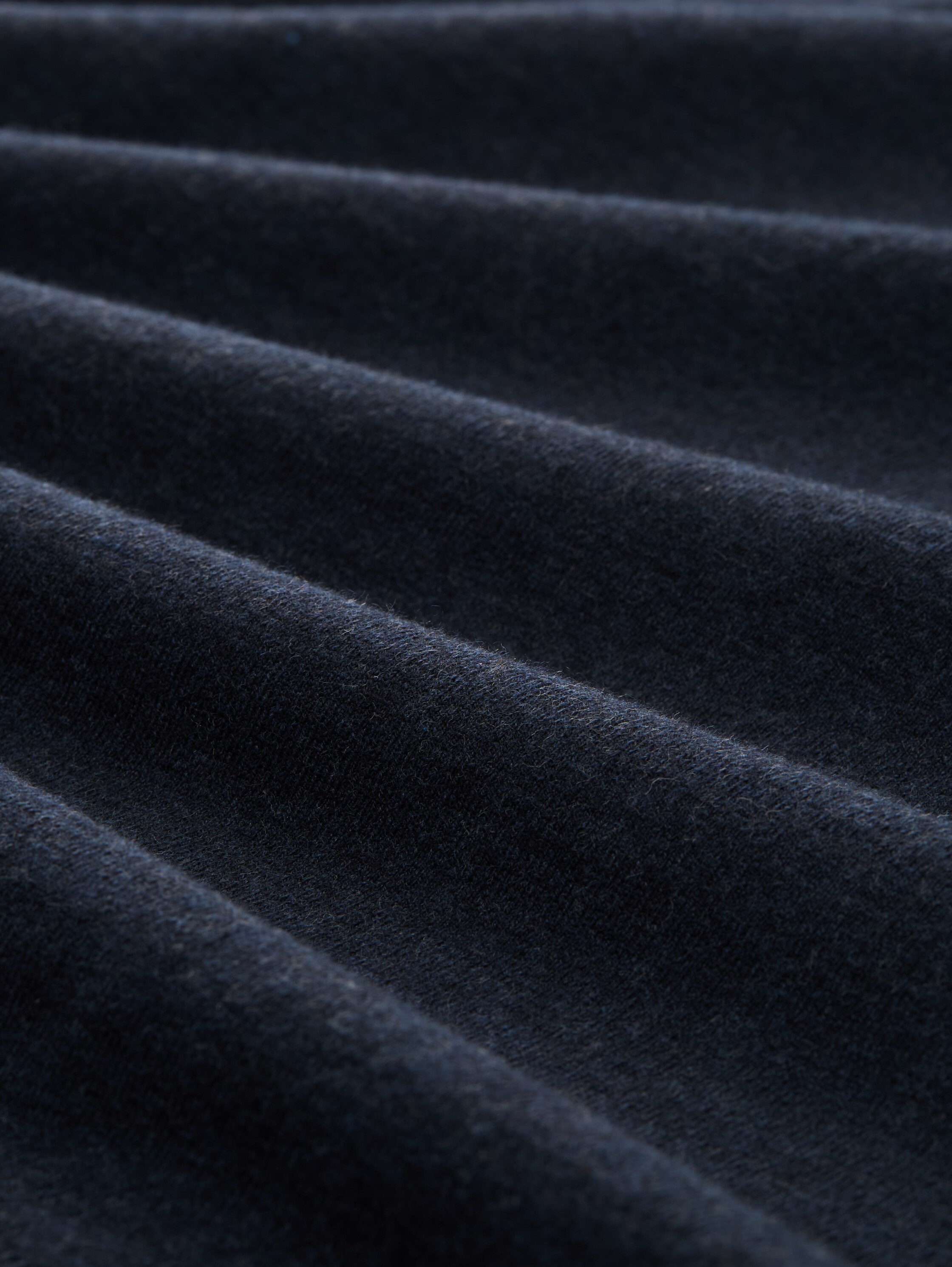 Troyer Strickpullover mit Logo-Badge - knitted_navy_melange - 