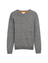 Sélectionné, Pull en maille texturée par Tom Tailor, noires