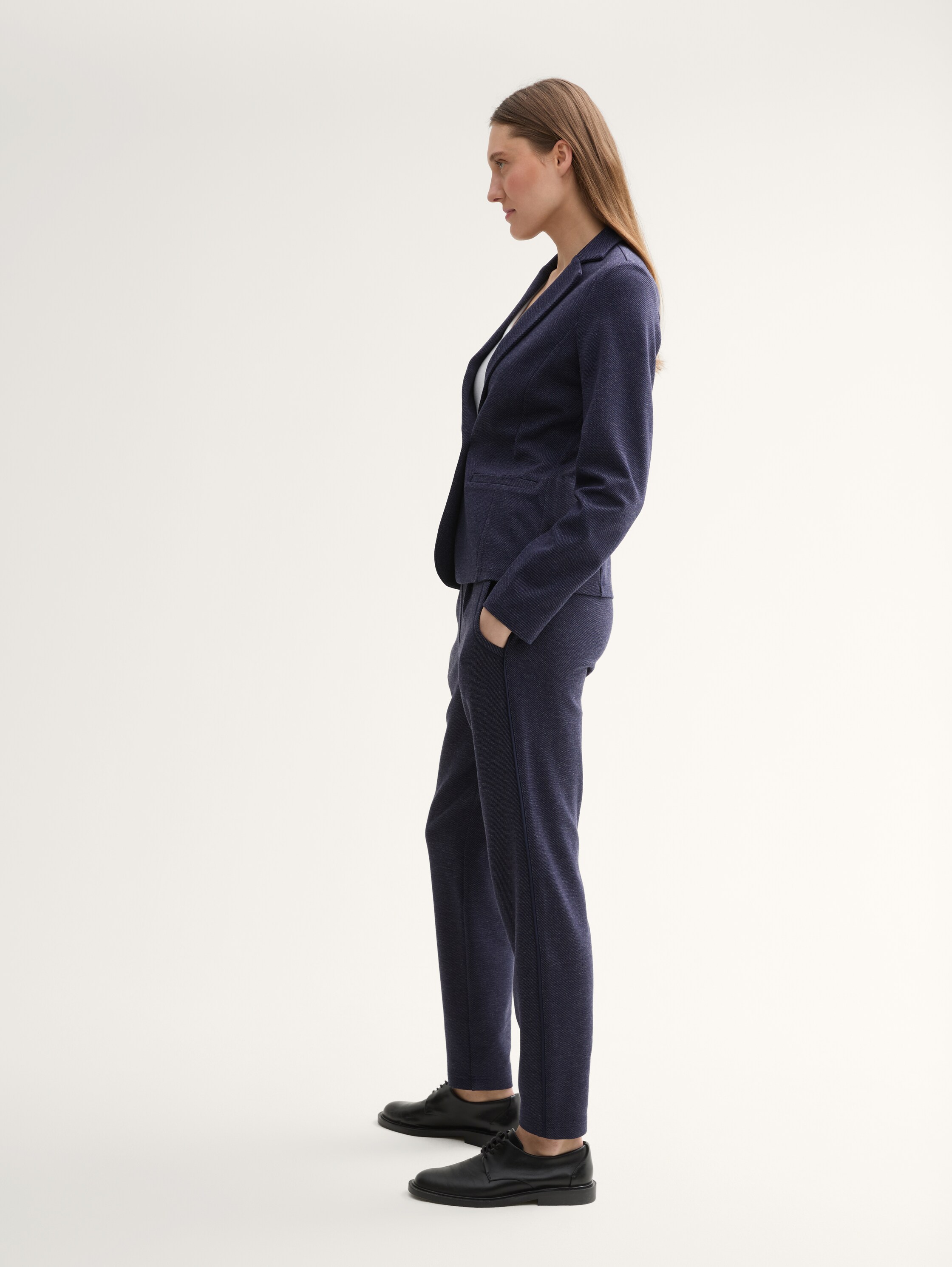 Loose Fit Hose - navy_twill_structure - 