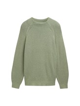 Ausgewählt, Plus Size - Strickpullover mit Stehkragen von Tom Tailor, grün