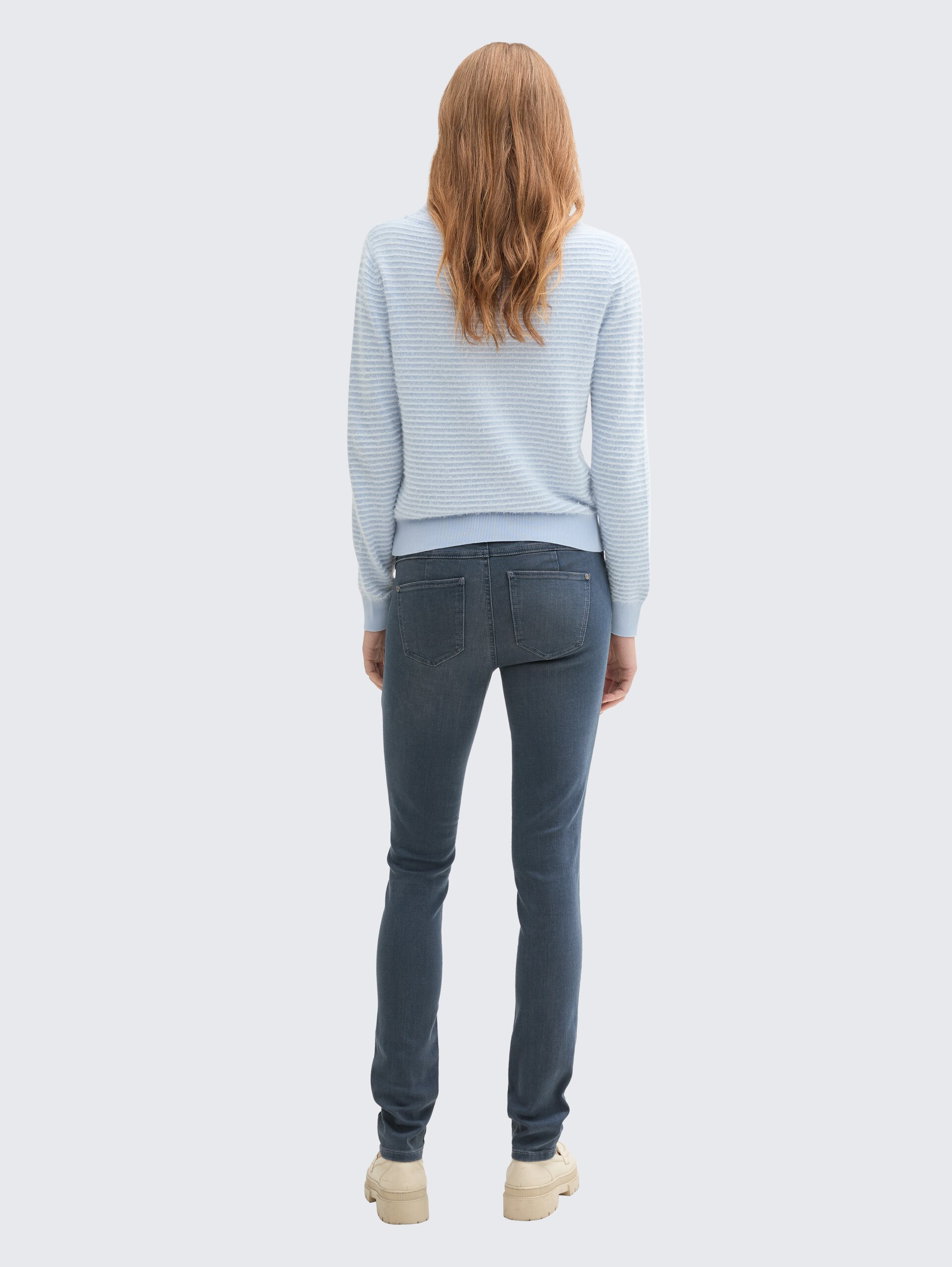 TTALEXA SLIM Jeans - mid stone blue grey denim - Auschnitt Model-Rückansicht