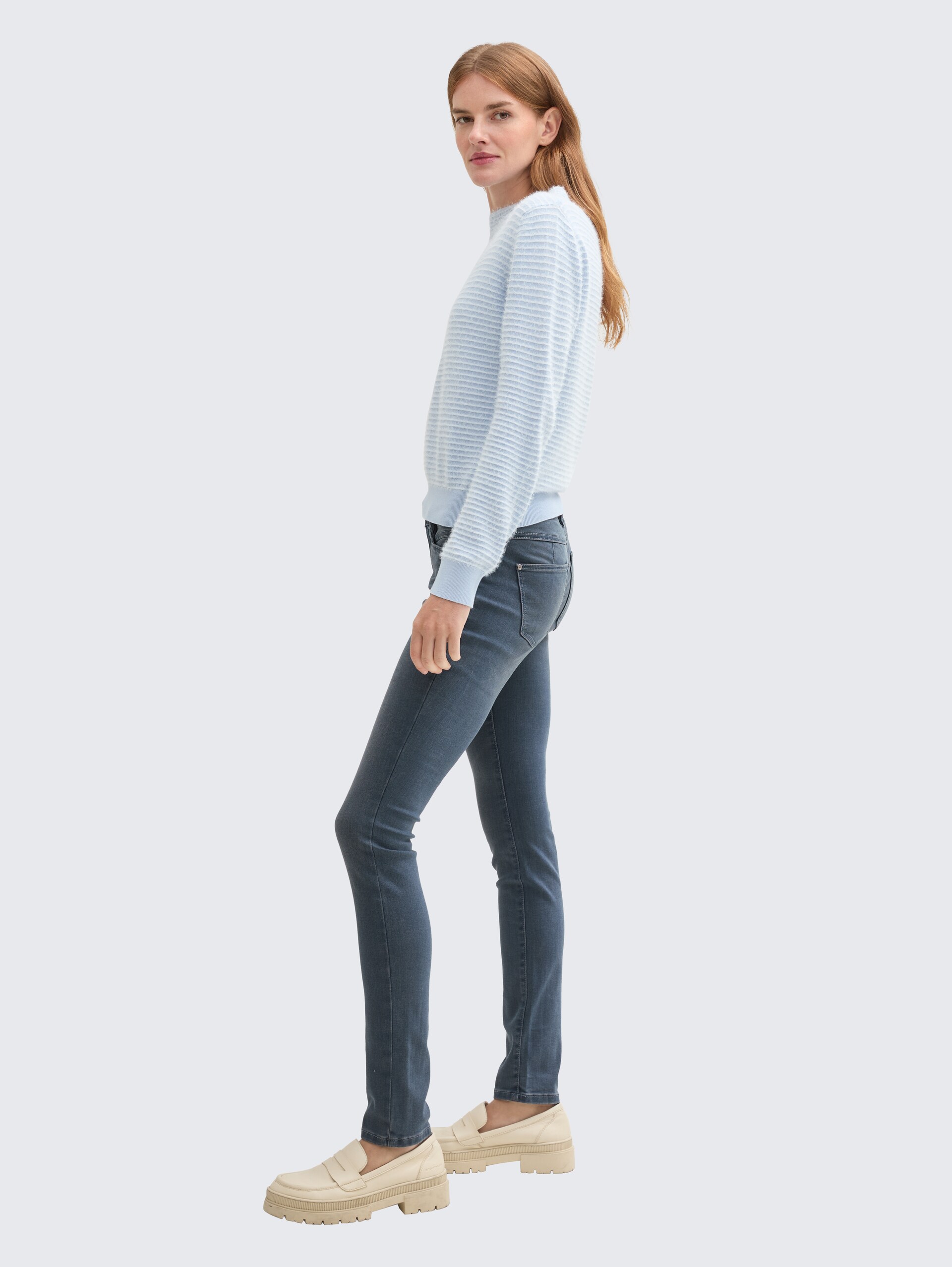 TTALEXA SLIM Jeans - mid stone blue grey denim
