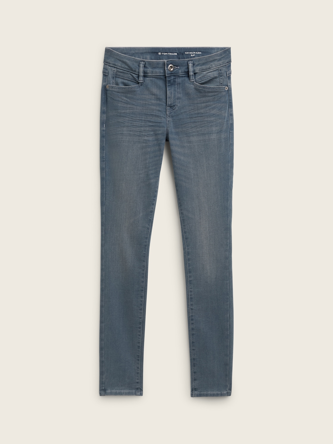 TTALEXA SLIM Jeans - mid stone blue grey denim - Vorder-Produkt-Ansicht