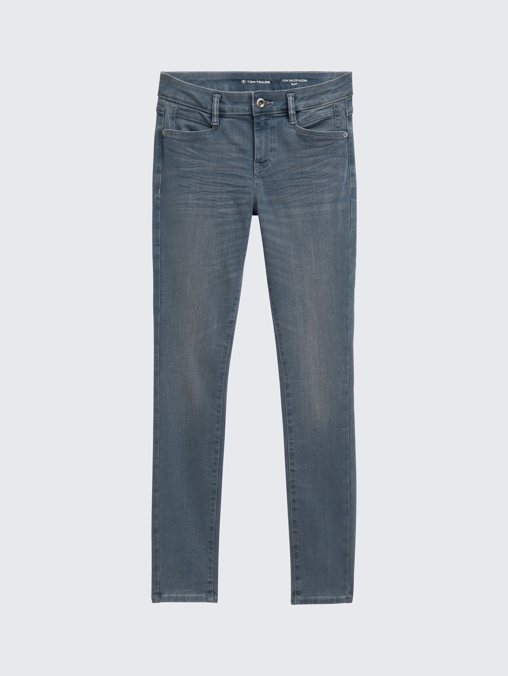 TTALEXA SLIM Jeans - mid stone blue grey denim - Vorder-Produkt-Ansicht
