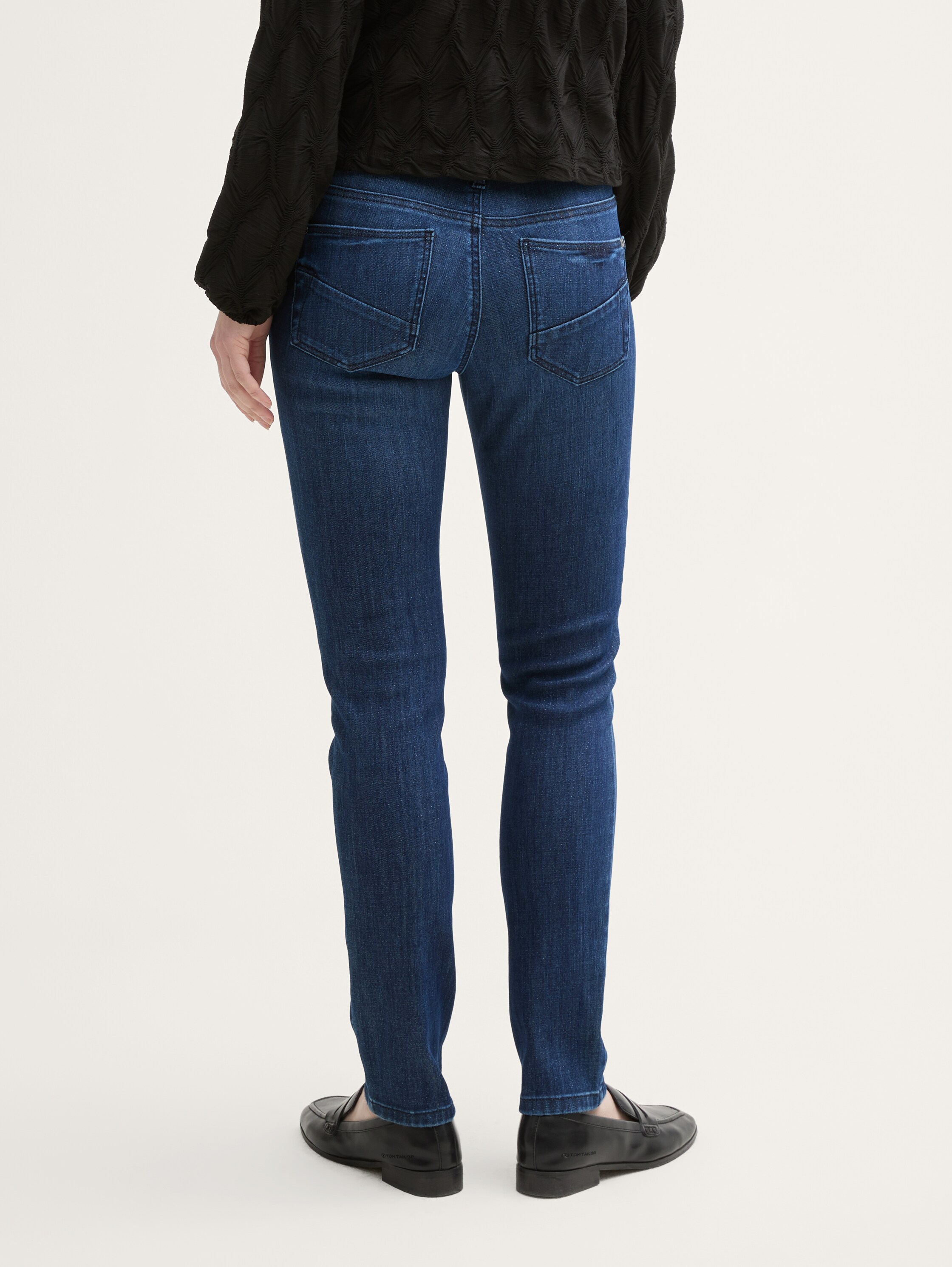 TTALEXA SLIM Jeans mit Glitzer-Effekt - dark_blue_denim - 