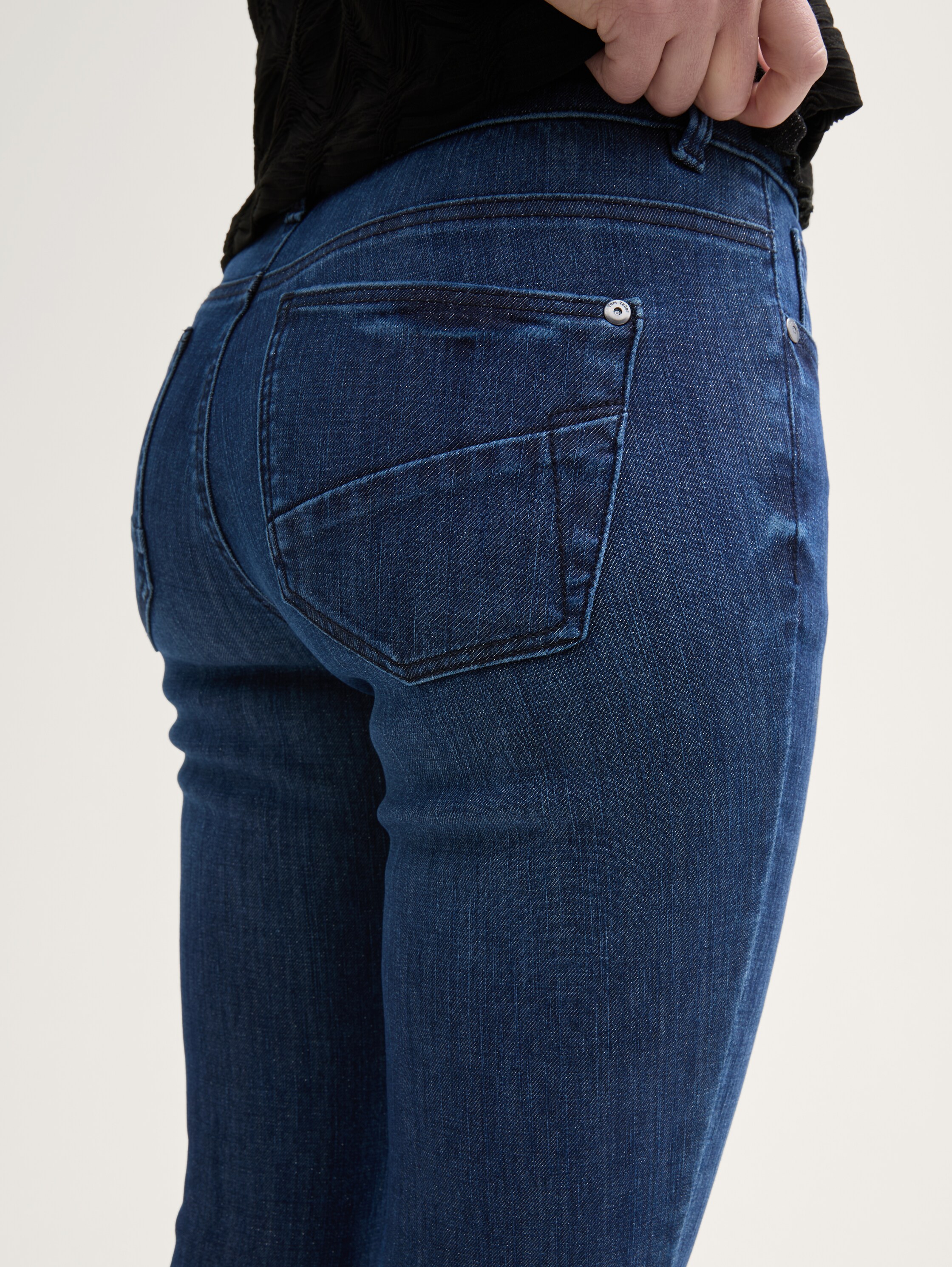 TTALEXA SLIM Jeans mit Glitzer-Effekt - dark_blue_denim - 