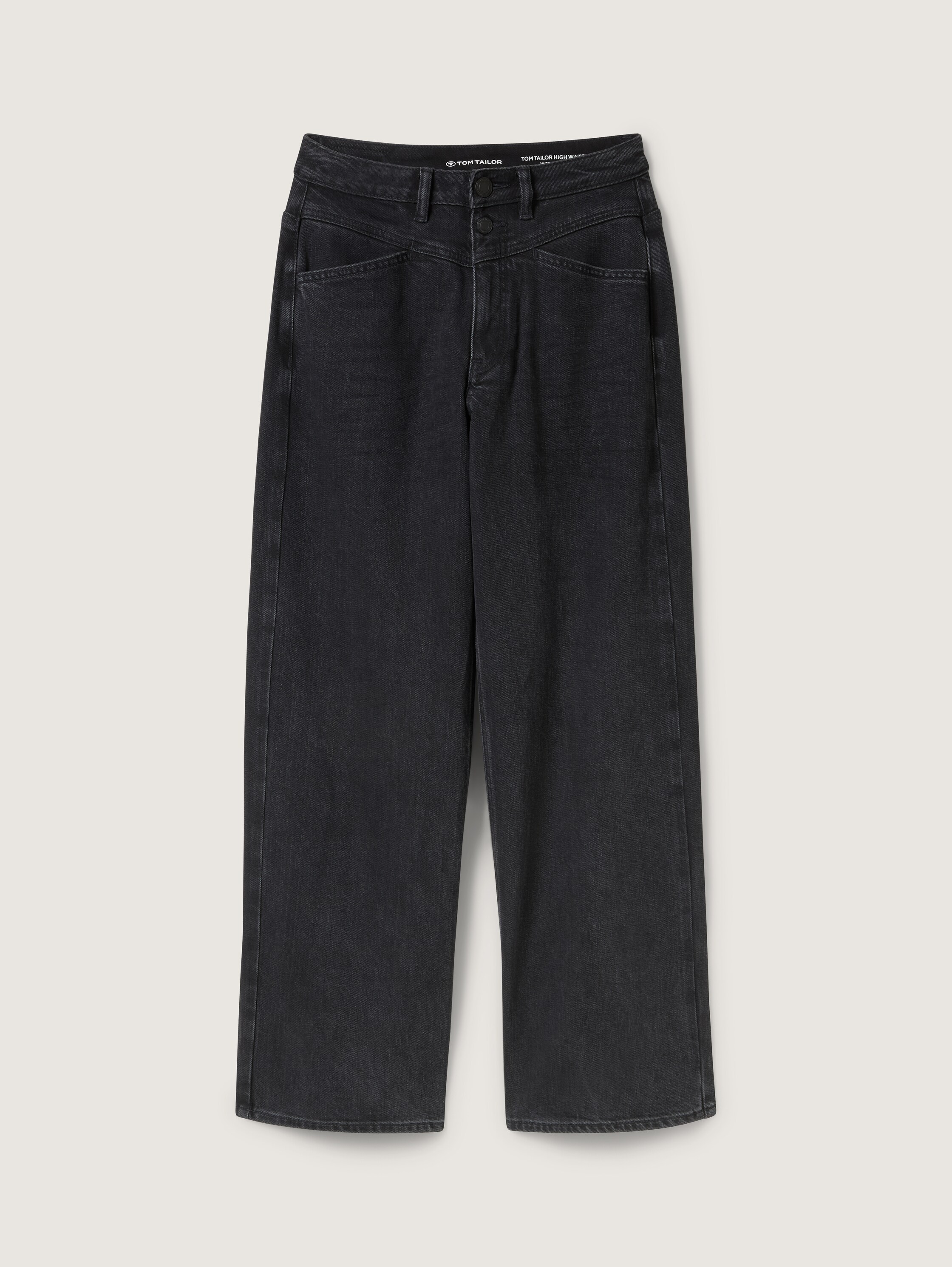 Wide Leg Jeans - schwarz - Vorder-Produkt-Ansicht