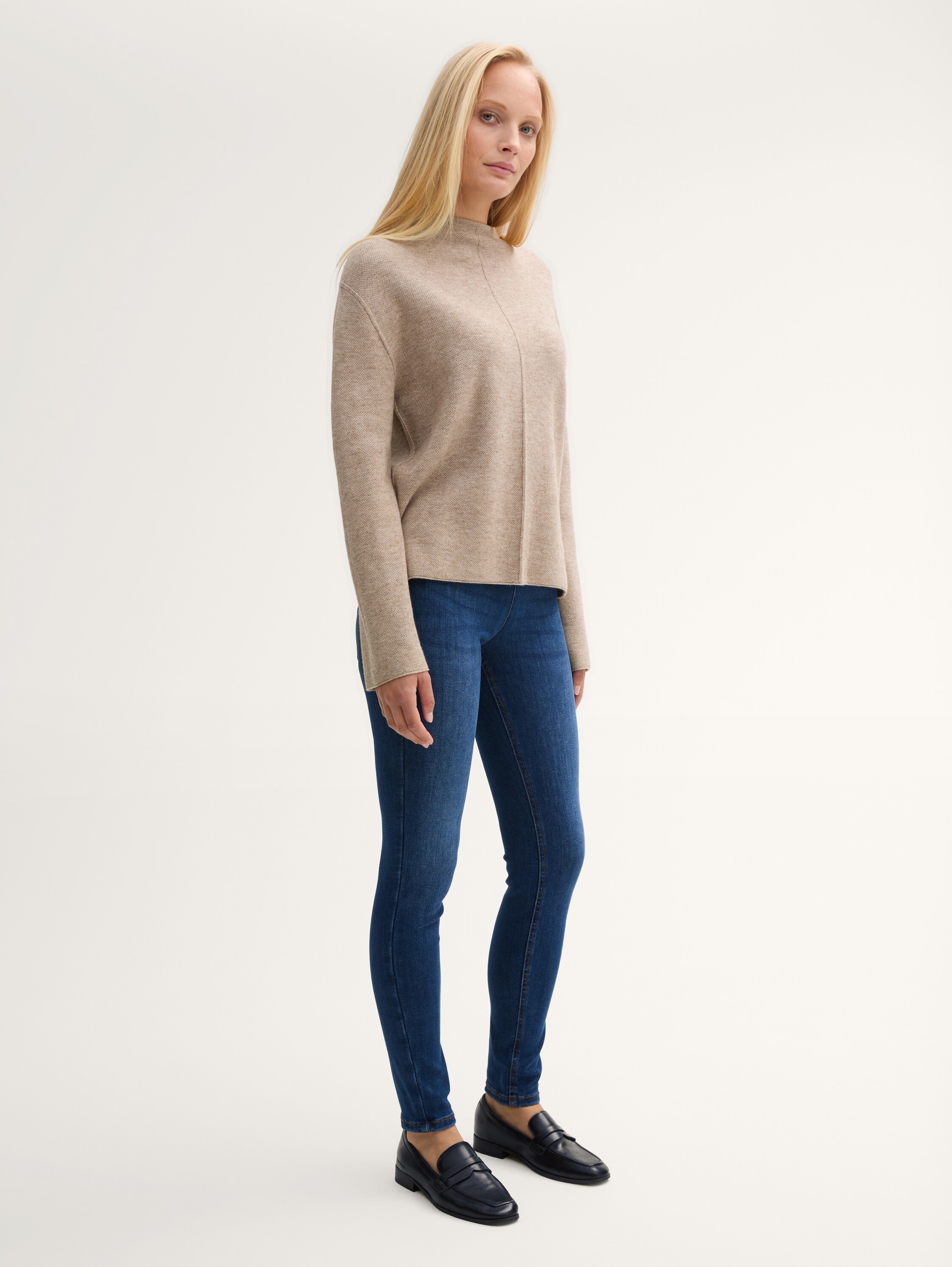 TTKATE skinny jeans met elastische tailleband - clean_rinsed_blue_denim - 
