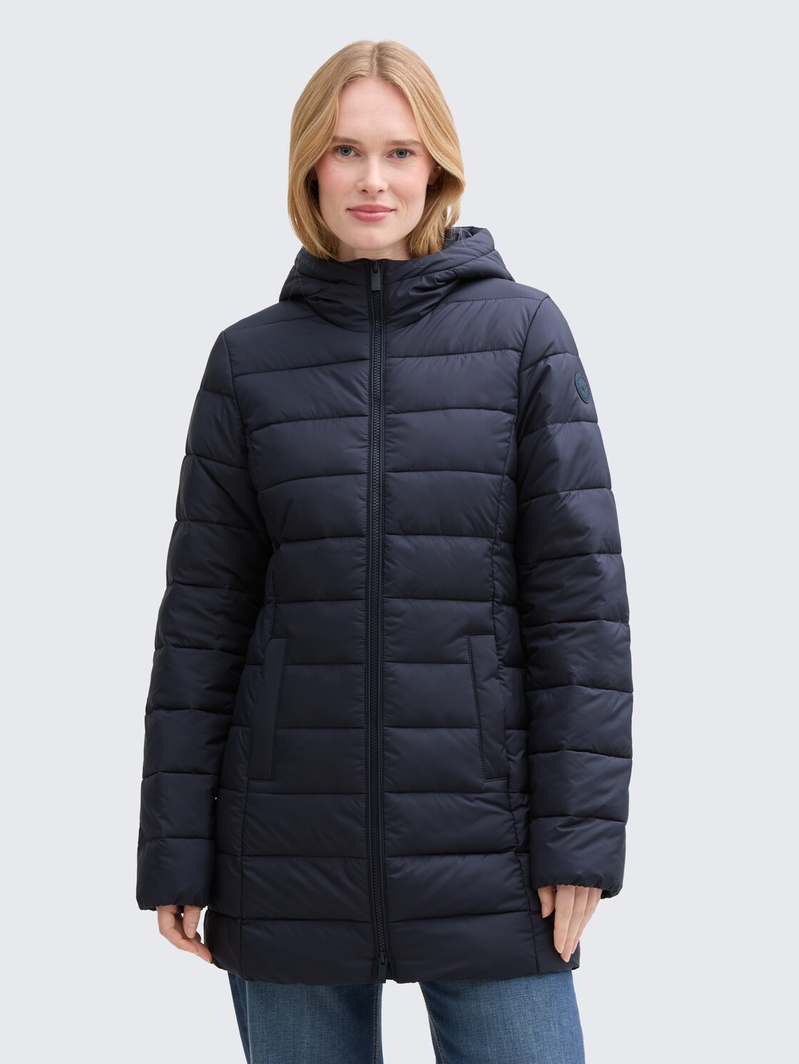 Lightweight Steppmantel mit wasserabweisender Funktion - sky captain blue - Model-Vorderansicht