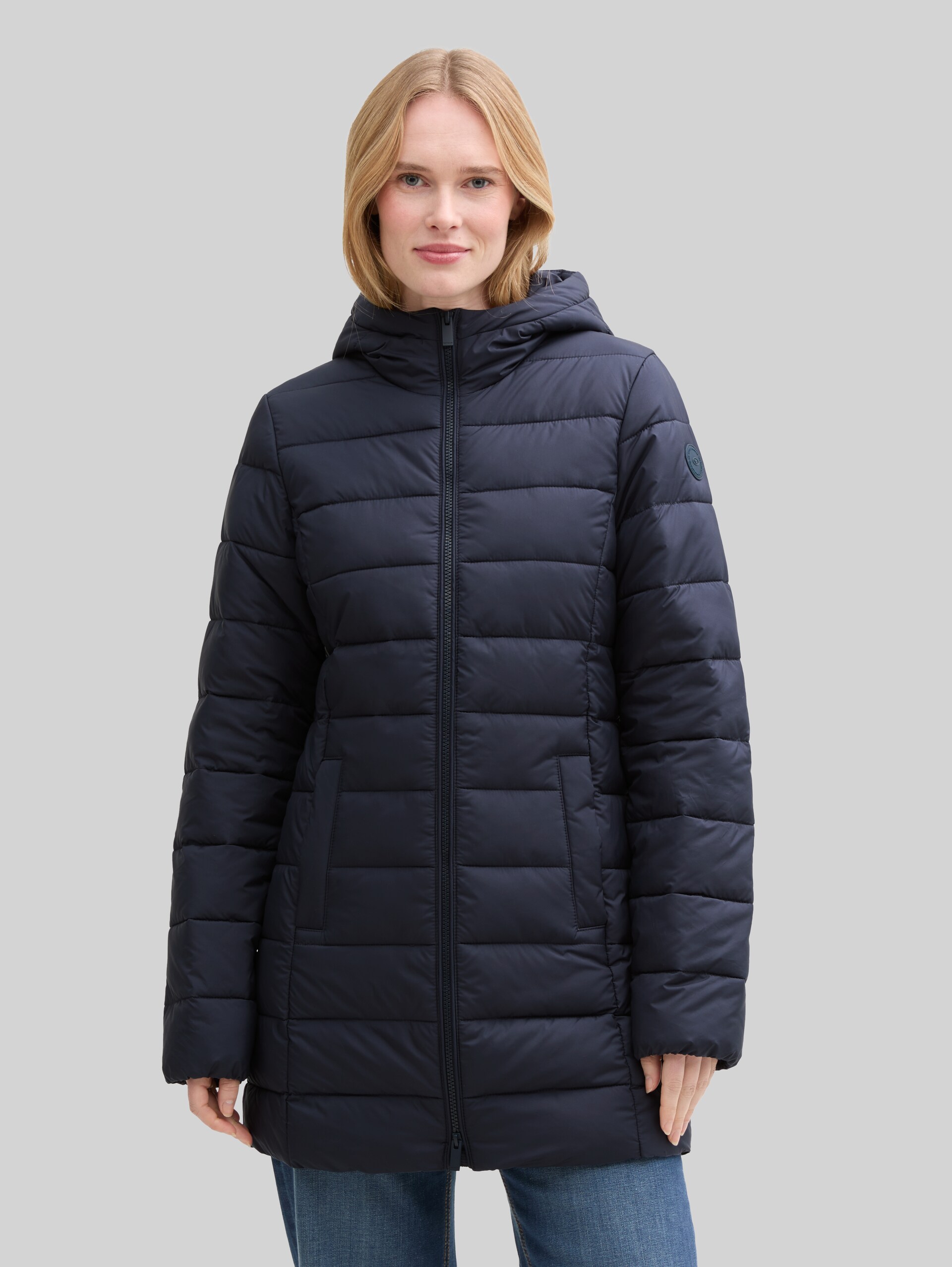 Lightweight Steppmantel mit wasserabweisender Funktion - sky captain blue - Model-Vorderansicht