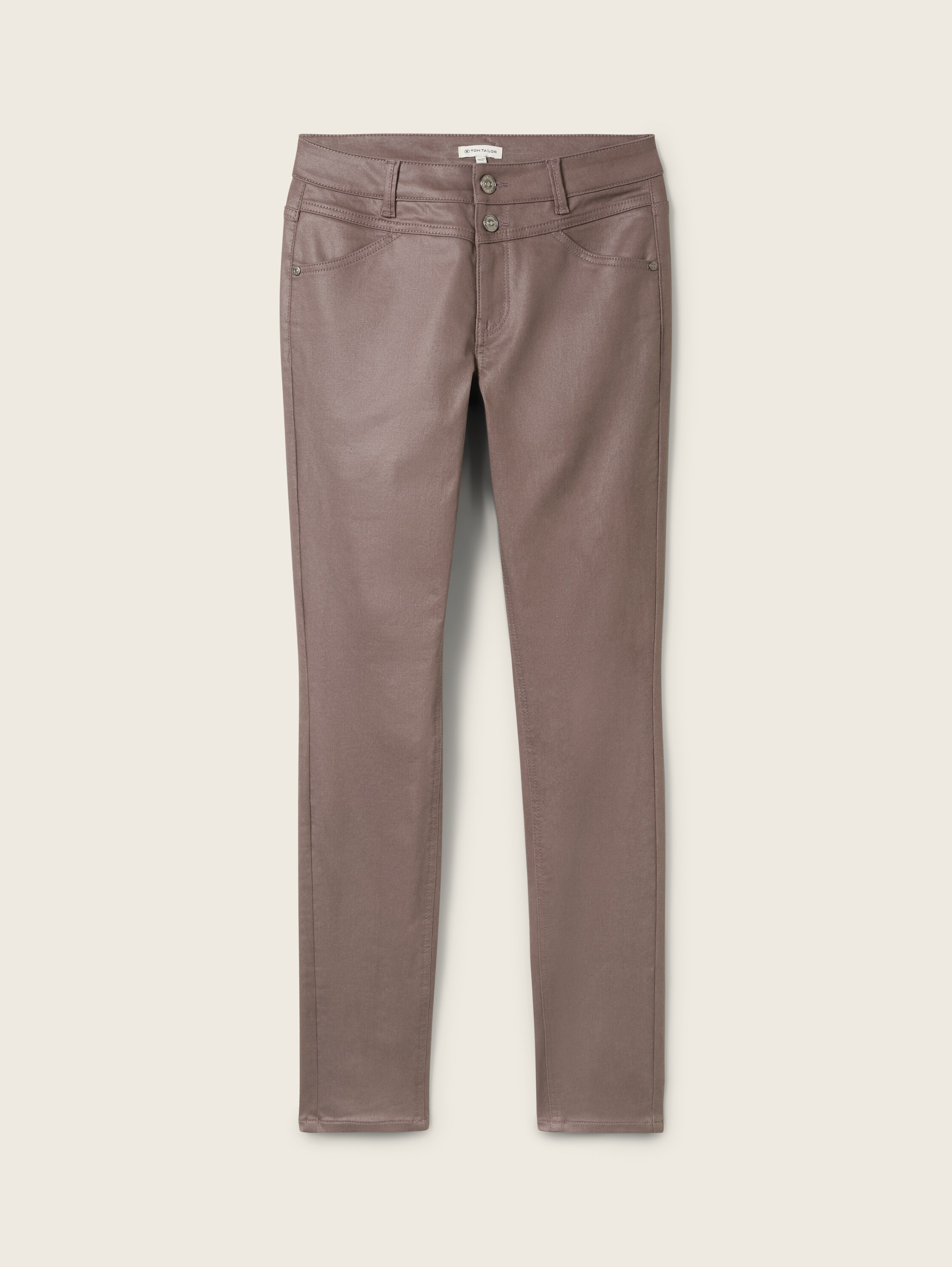 TTALEXA Coated Skinny Jeans in Leder-Optik - 3