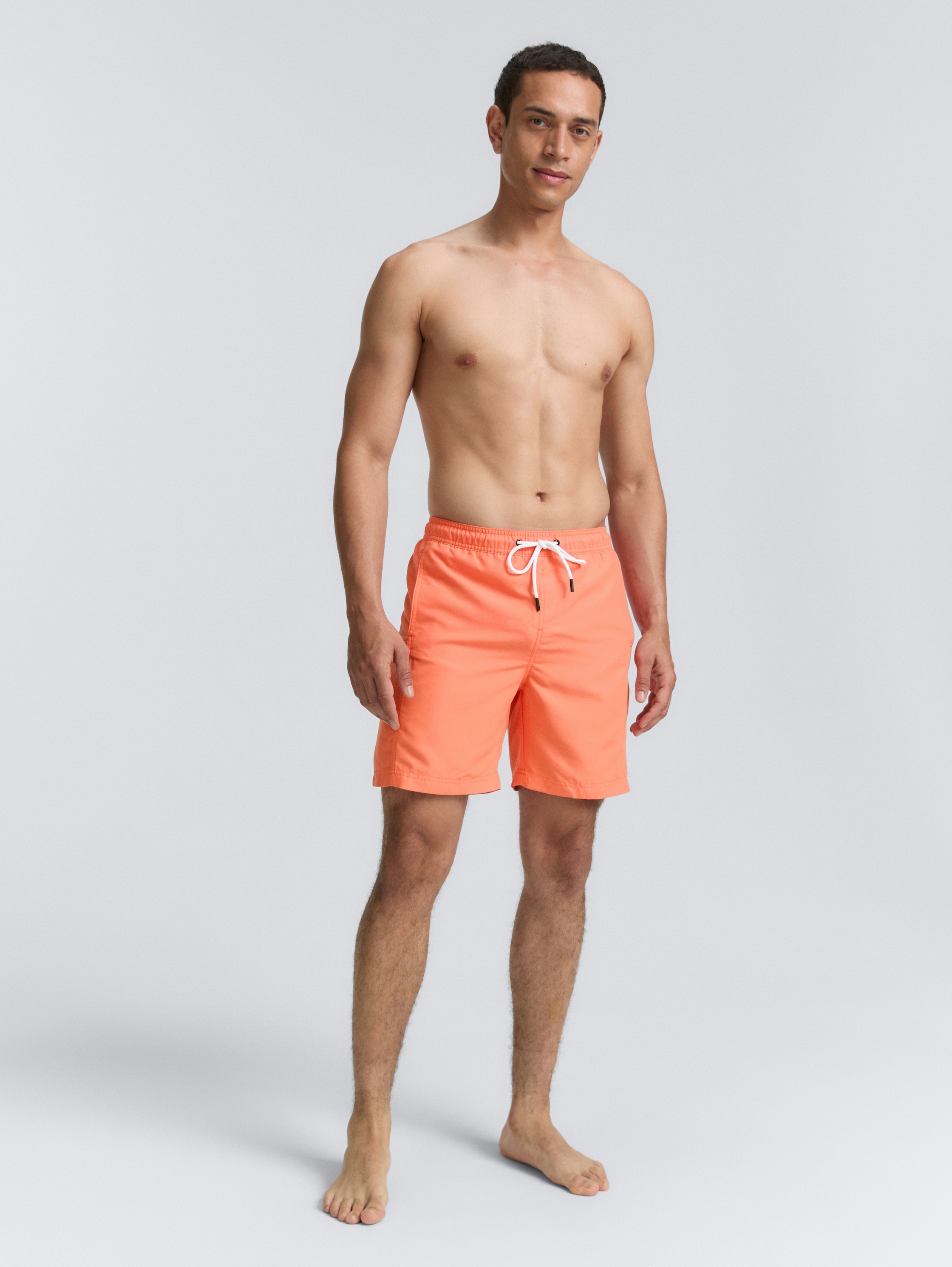 Basic Badeshorts - parrot_orange_1 - 