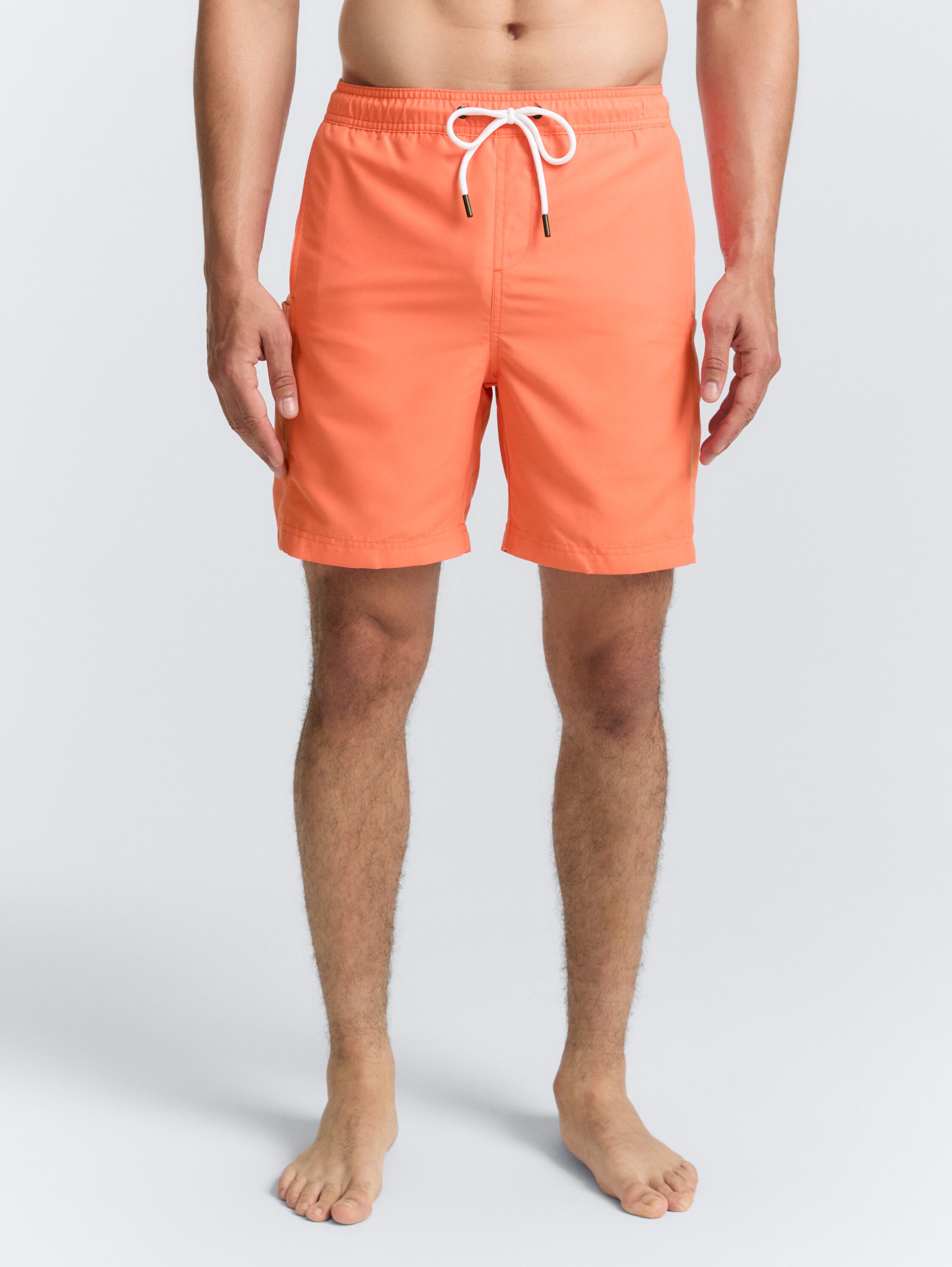 Basic Badeshorts - parrot_orange_1 - 