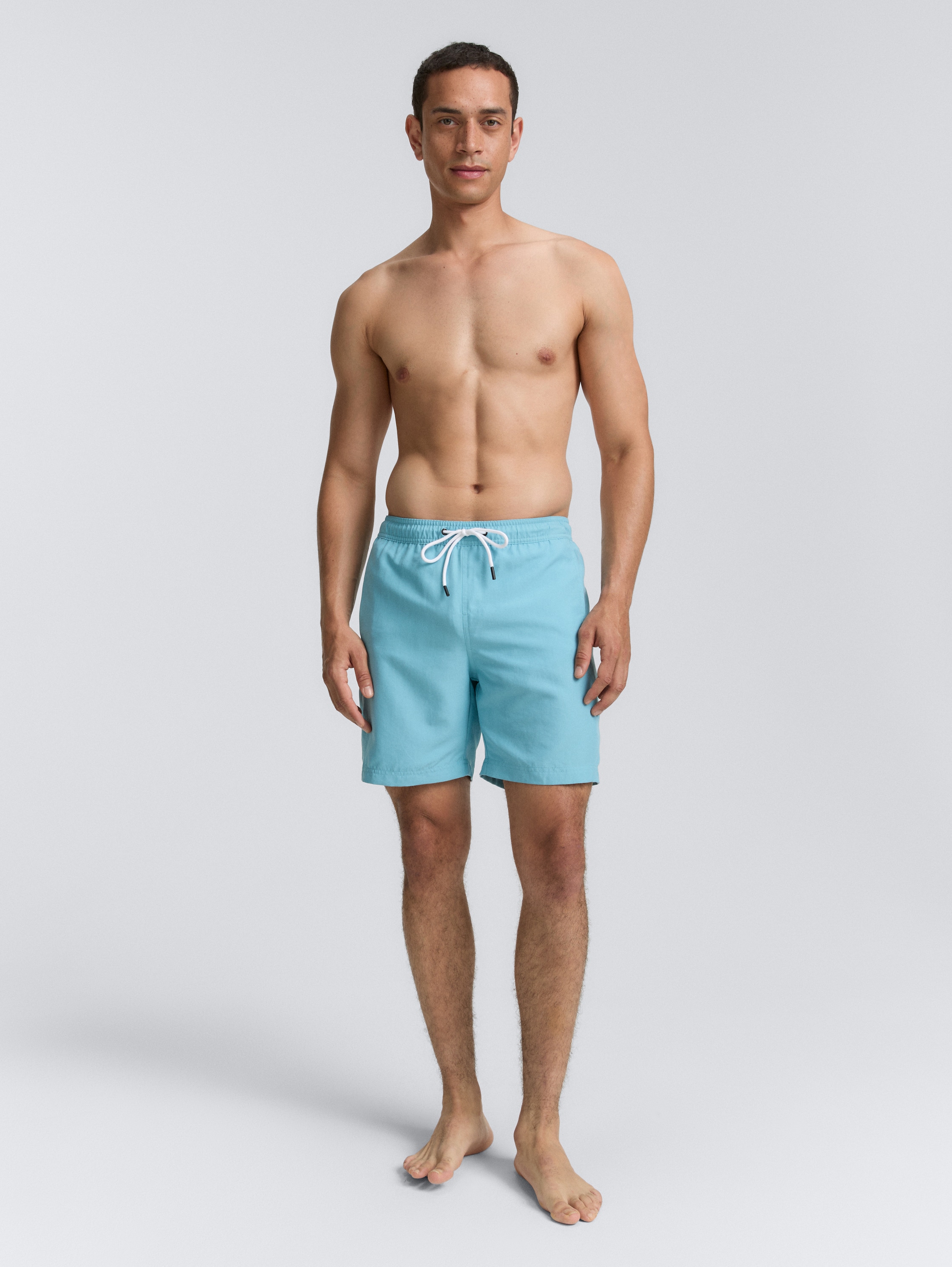 Basic Badeshorts - dusty_blue - 