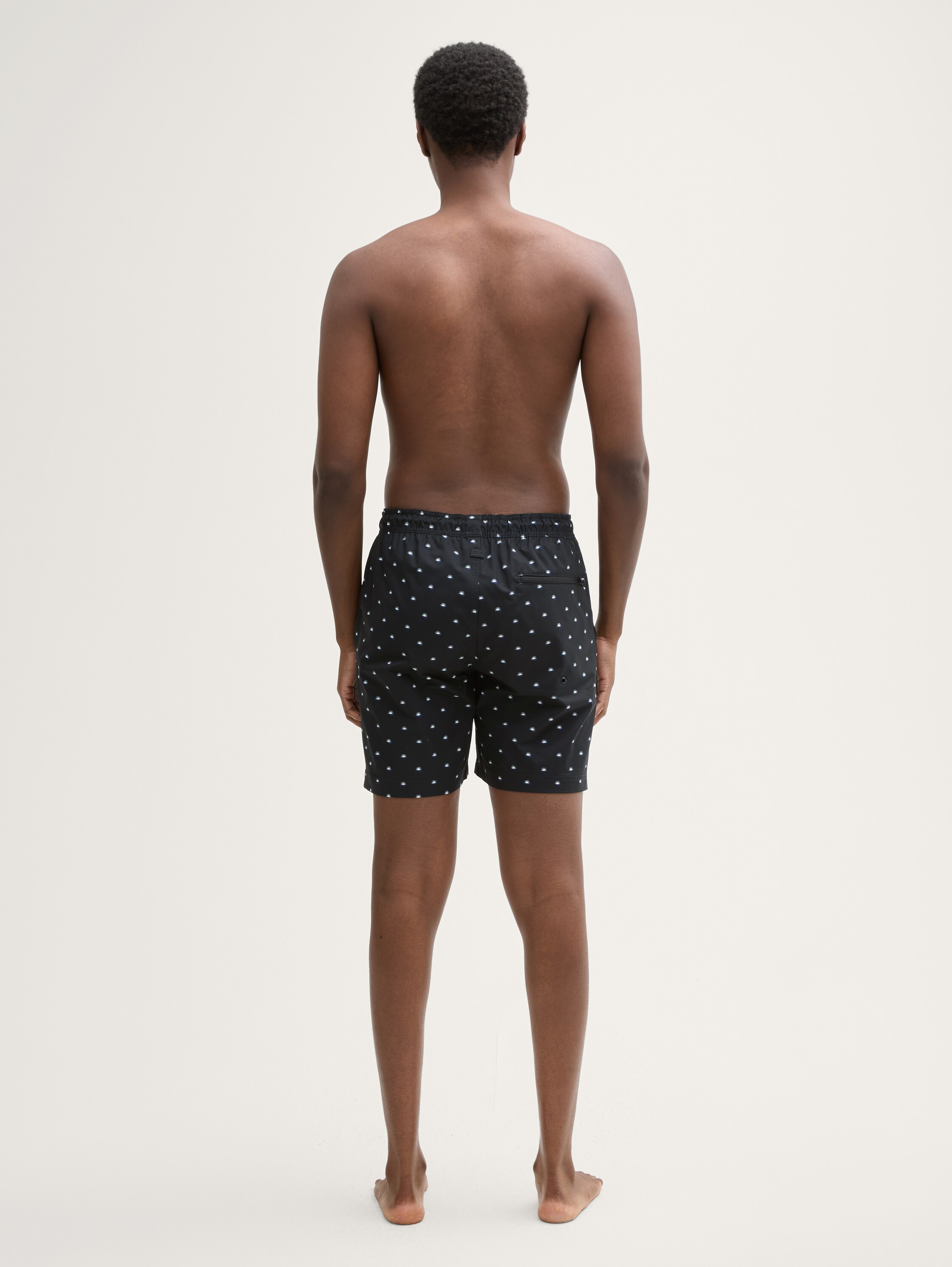 Badeshorts mit Print - black_mini_sunrise_print - 