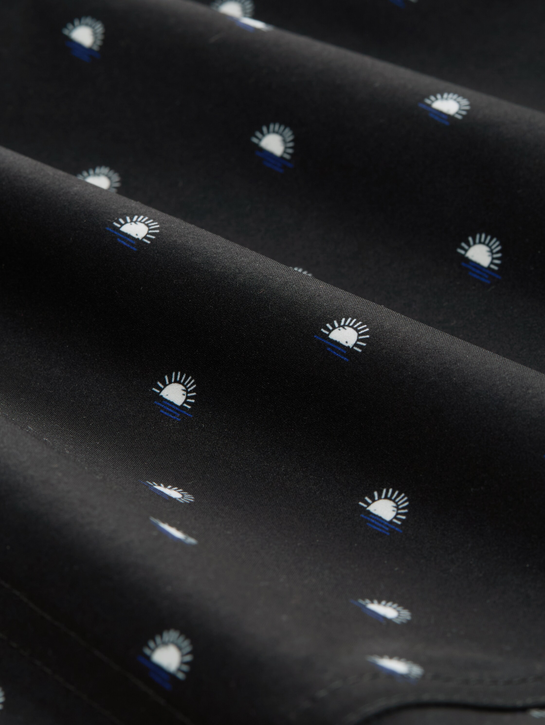 Badeshorts mit Print - black_mini_sunrise_print - 