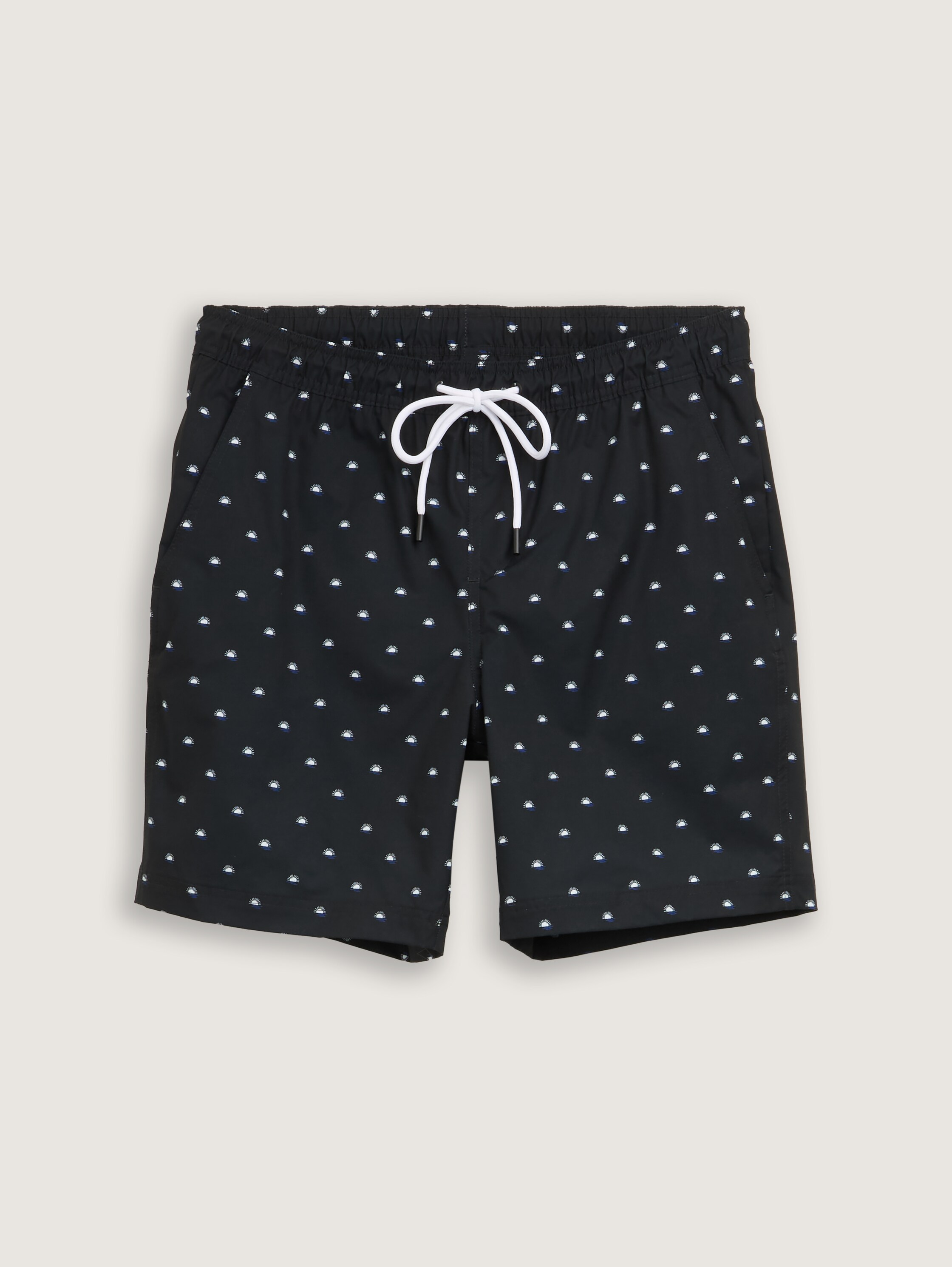 Badeshorts mit Print - black_mini_sunrise_print - 