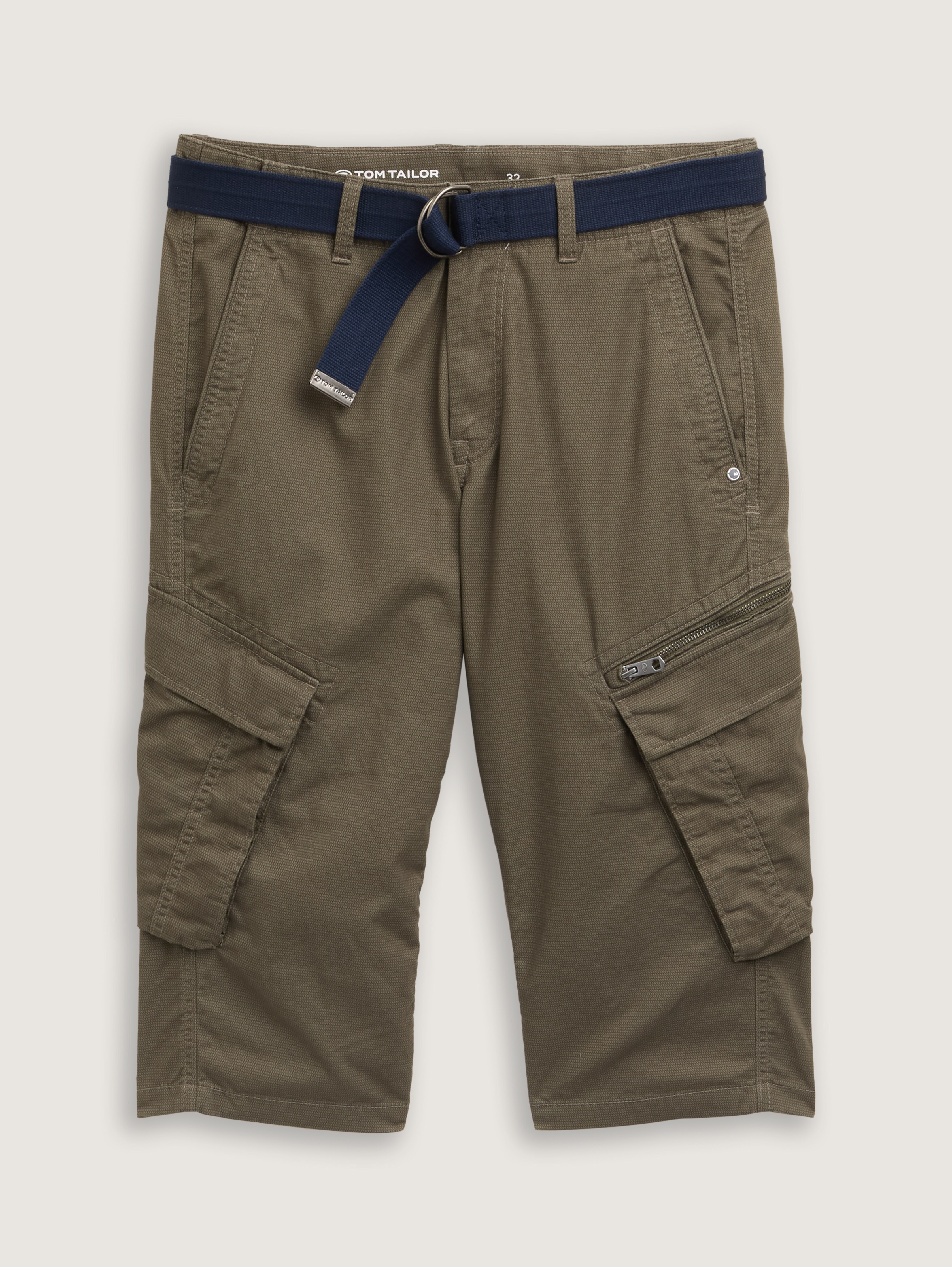 TTMAX overknee cargo shorts with belt by Tom Tailor