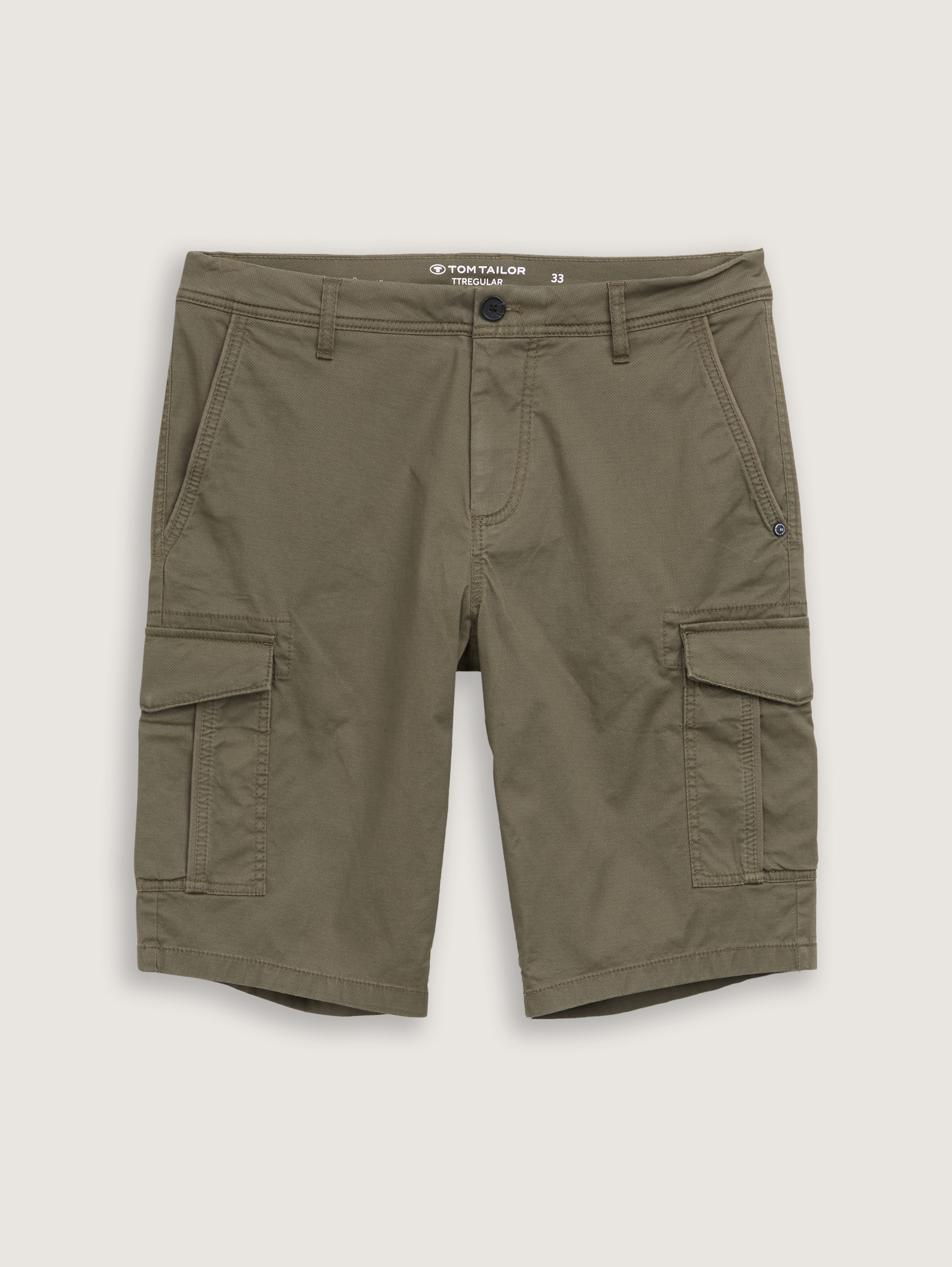 Cargo shorts met zakken - olive_triangle_print - 