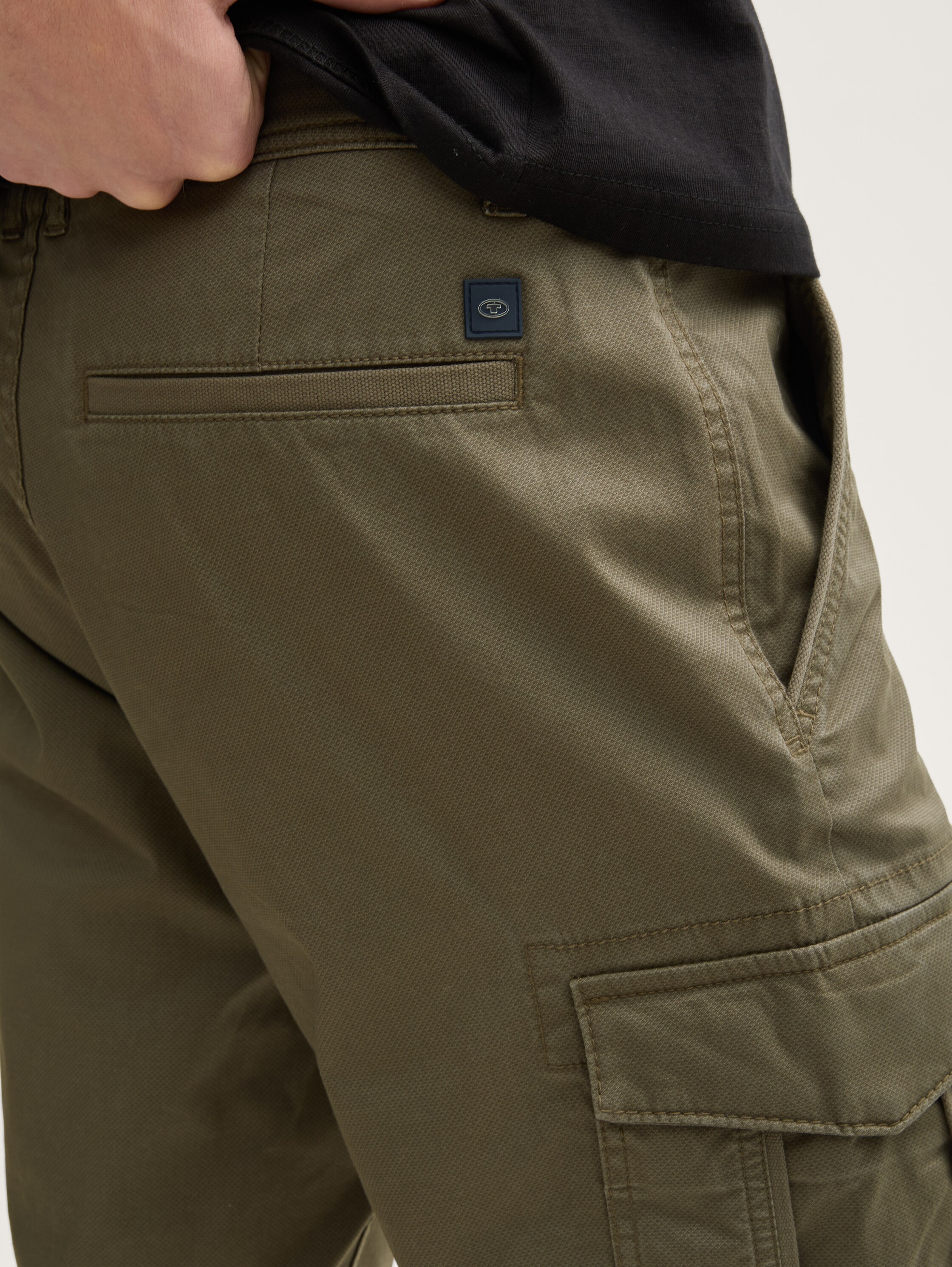 Cargo shorts met zakken - olive_triangle_print - 