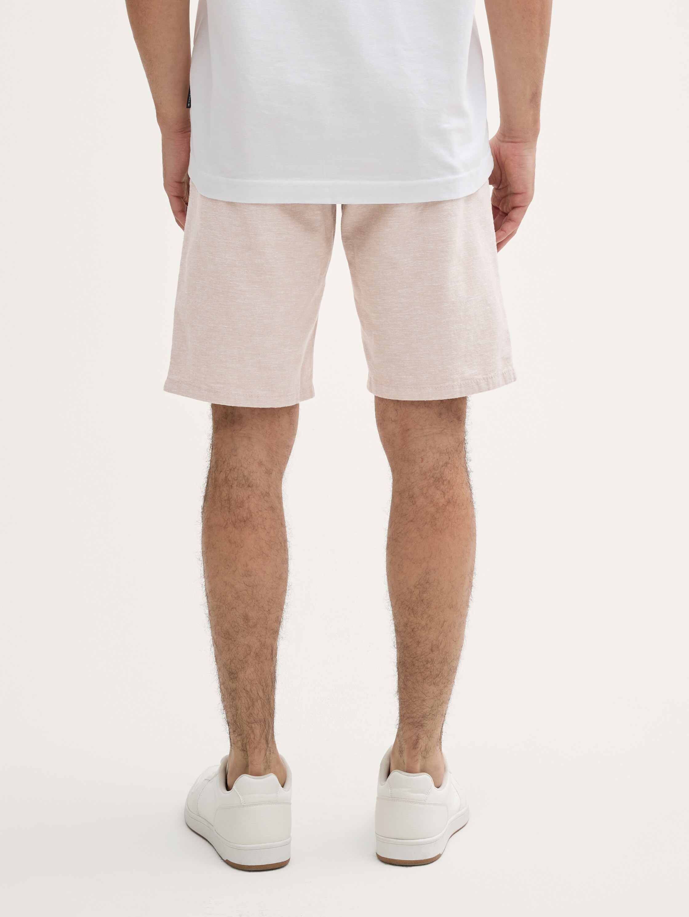 Slim Chino Shorts mit Leinenanteil - silver_ecru_chambray - 