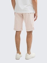 Regular Shorts mit Leinenanteil - silver ecru chambray - Auschnitt Model-Rückansicht