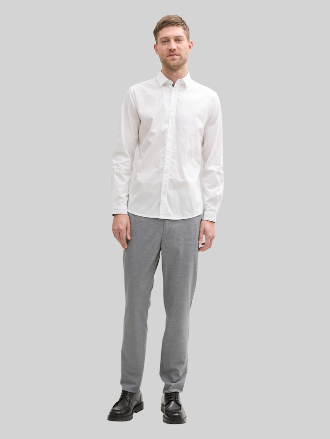Pantalon chino ultralight Travis Slim par Men, grey black grindle