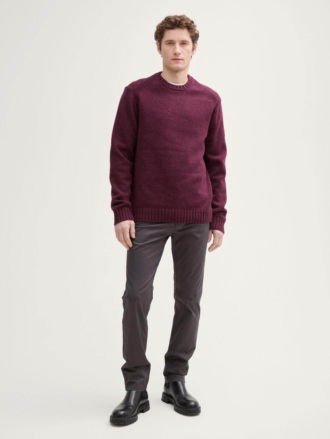 TTJOSH Regular Slim Ultralight Hose - Tarmac Grey - Model-Vorderansicht