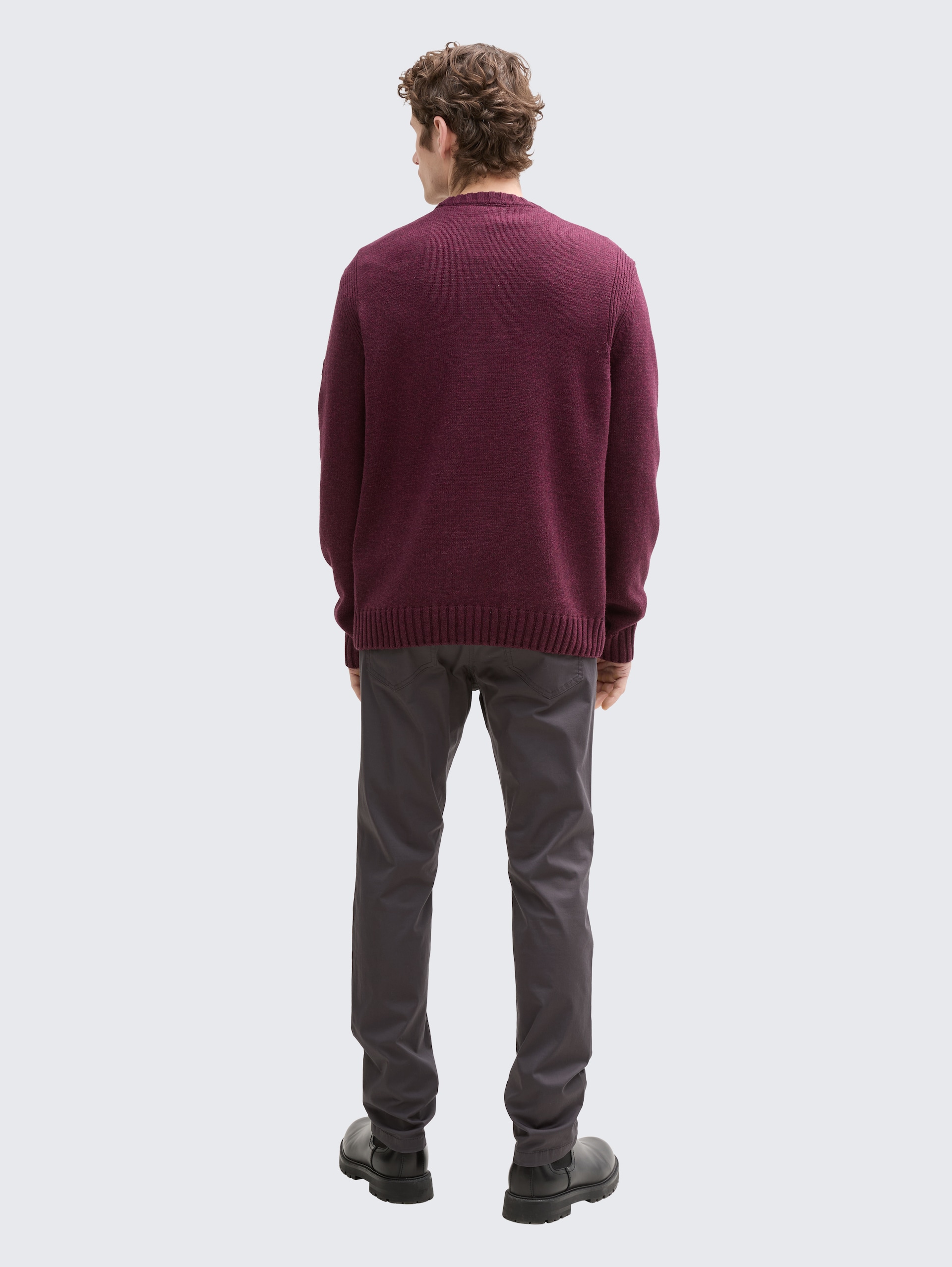 TTJOSH Regular Slim Ultralight Hose - Tarmac Grey - Auschnitt Model-Rückansicht