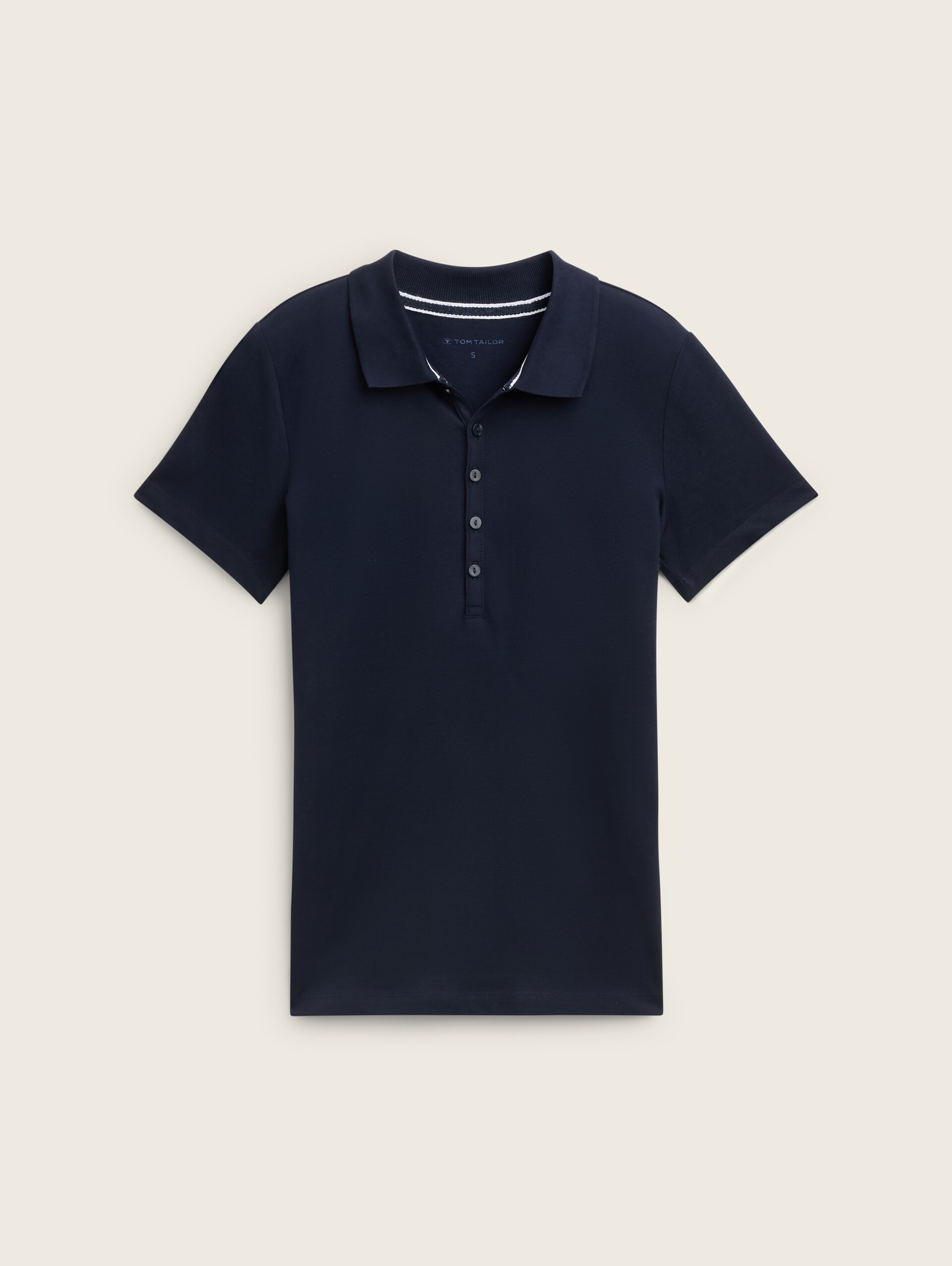 Poloshirt van stretchpiqué - sky captain blue