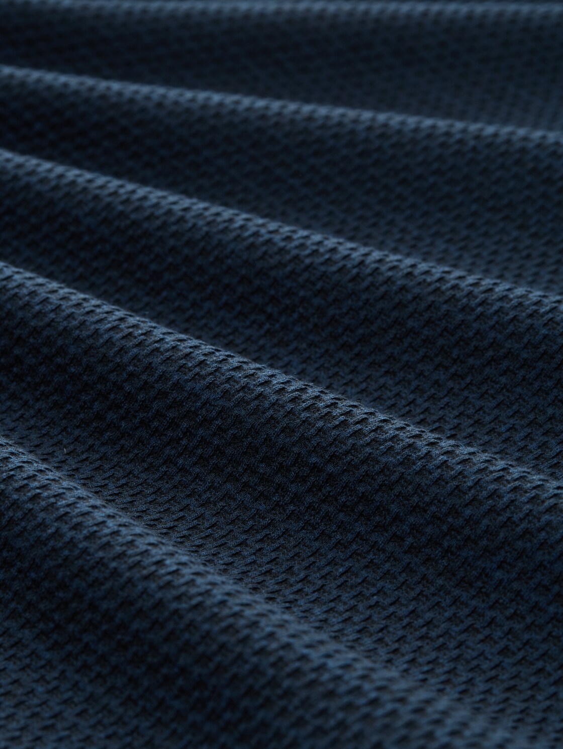 Jacquard Sweatshirt - sky captain blue - Material-Ansicht