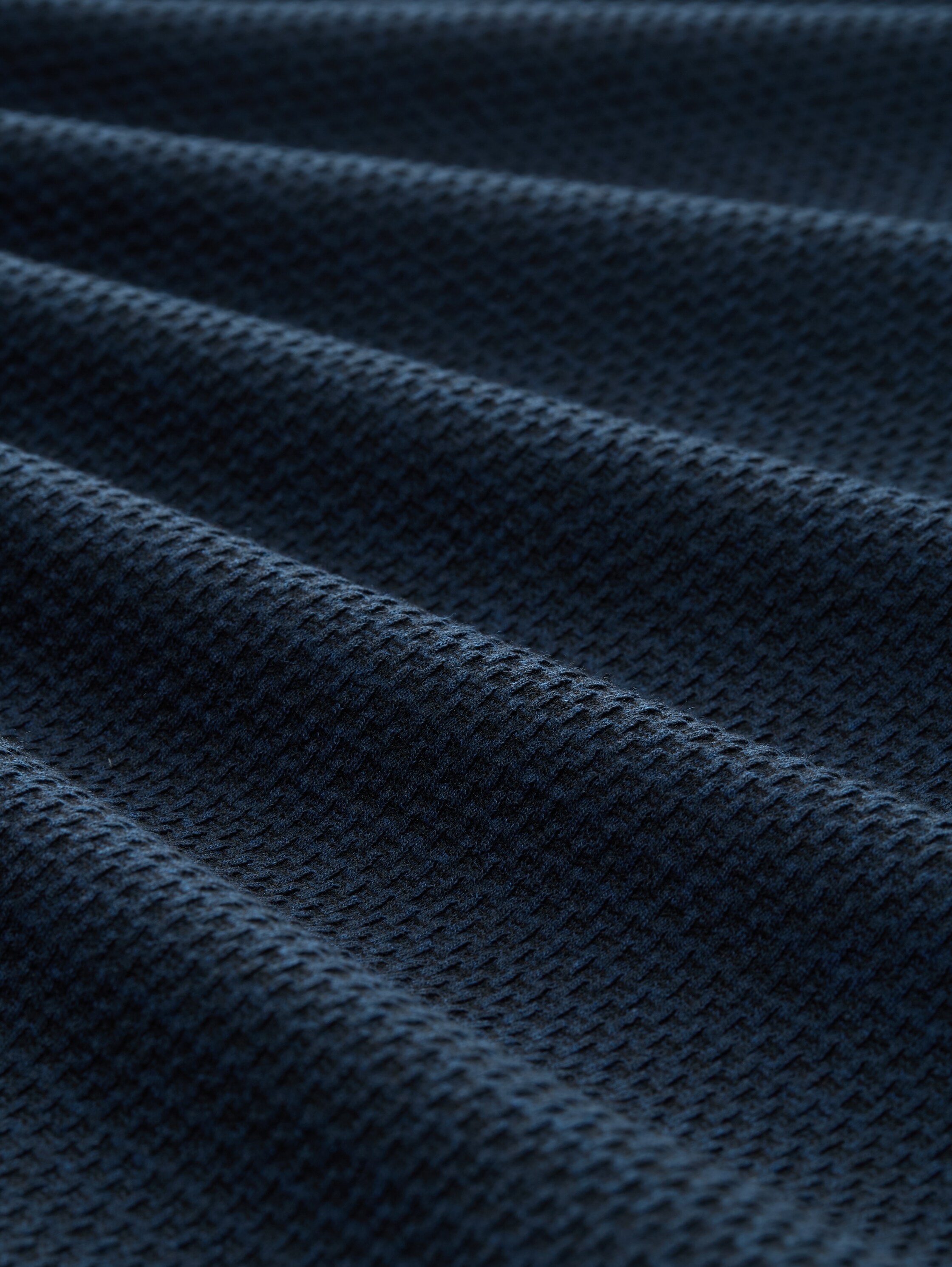 Jacquard sweatshirt - sky captain blue - Materiaalweergave