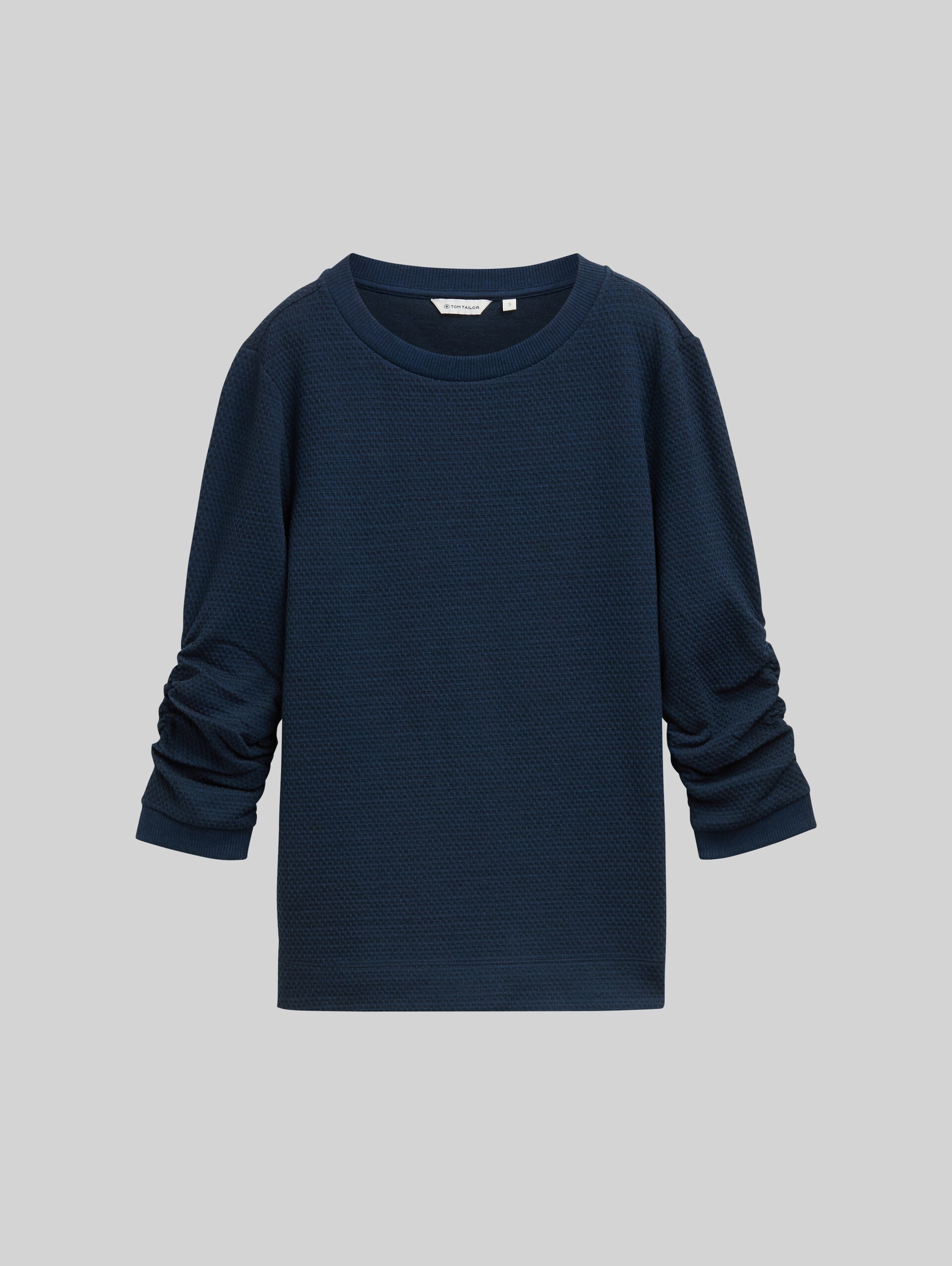 Jacquard sweatshirt - sky captain blue - Front product view