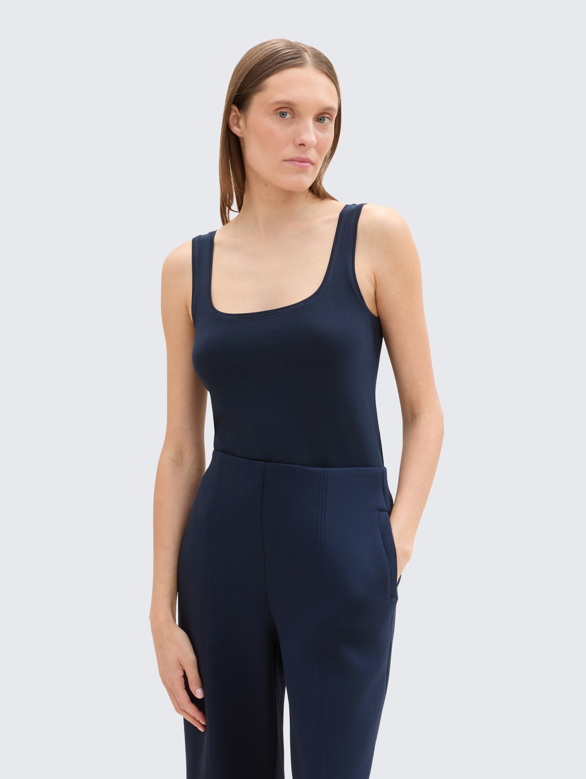 Basic Top im 2er-Pack - sky captain blue
