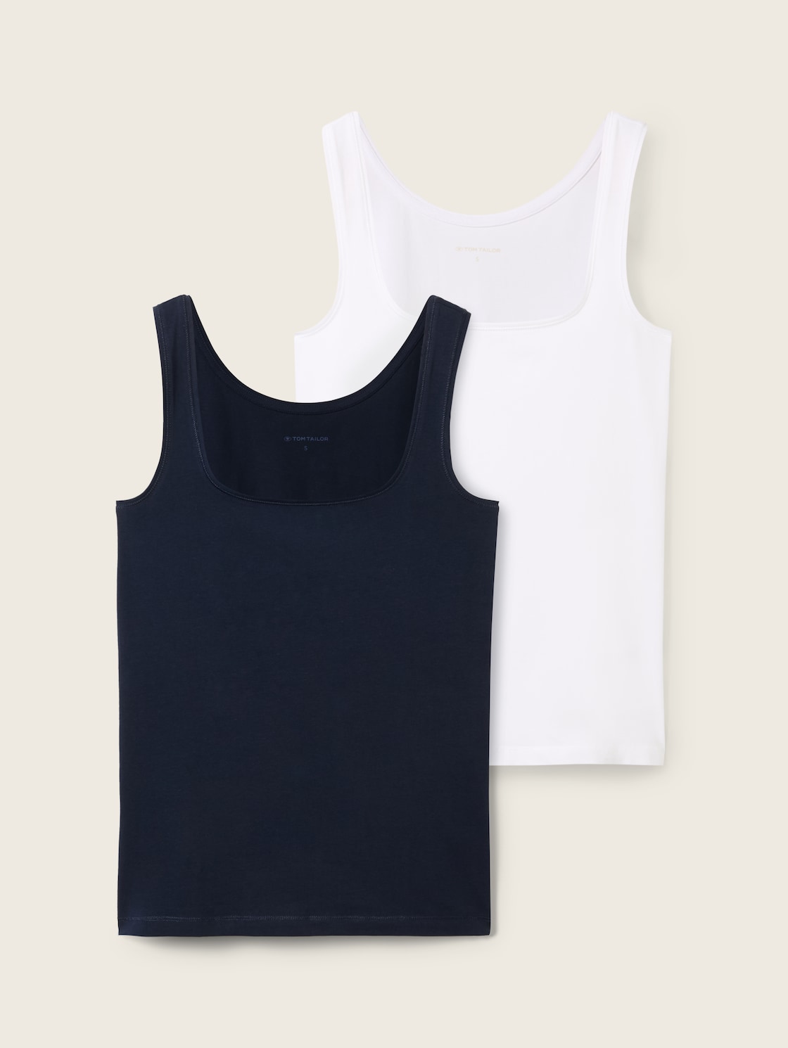 Basic Top im 2er-Pack - sky captain blue - Vorder-Produkt-Ansicht