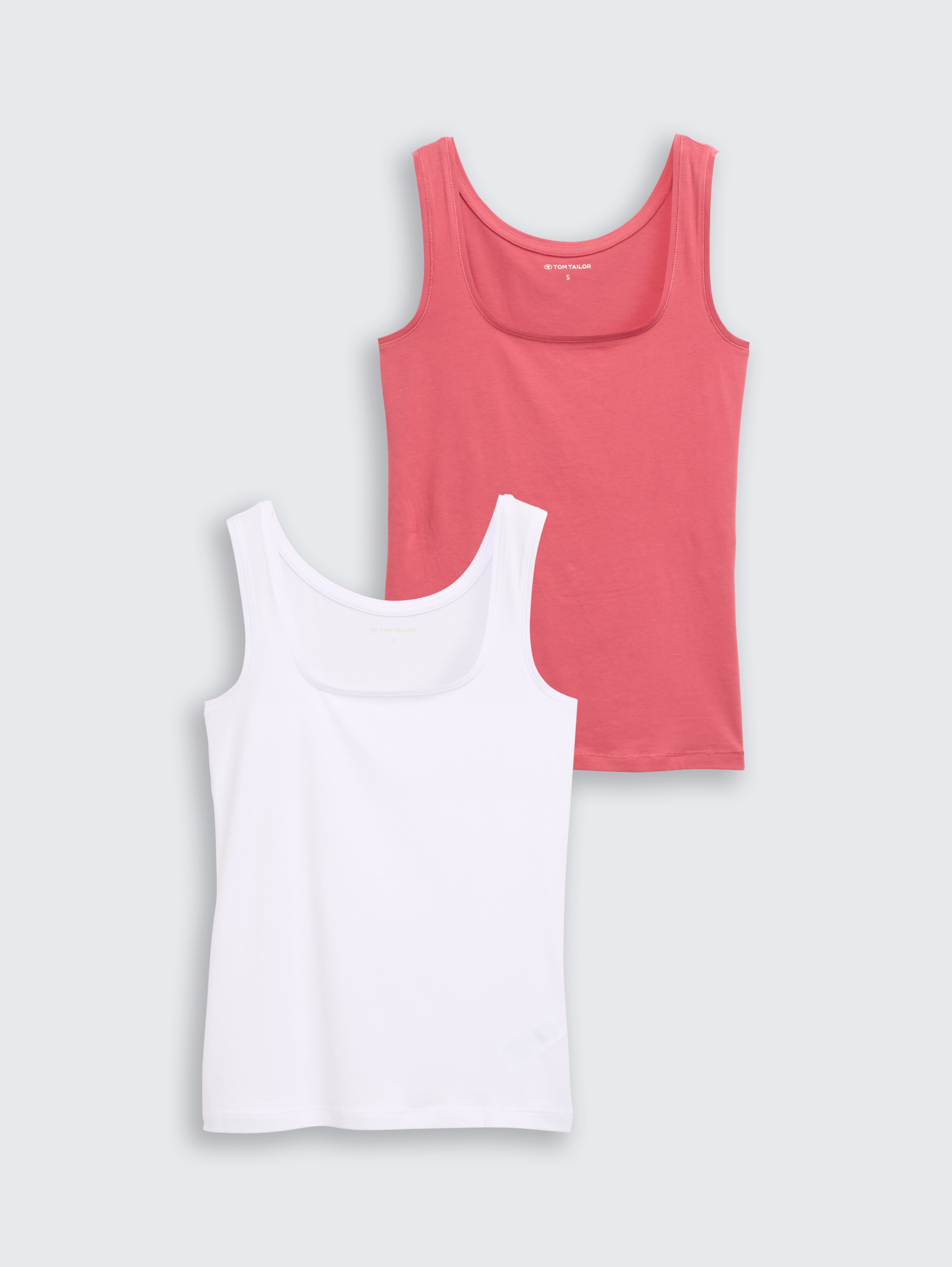 Basic Top im 2er-Pack von Women, cozy pink