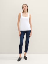 Basic Top im 2er-Pack - deep black - Model-Vorderansicht