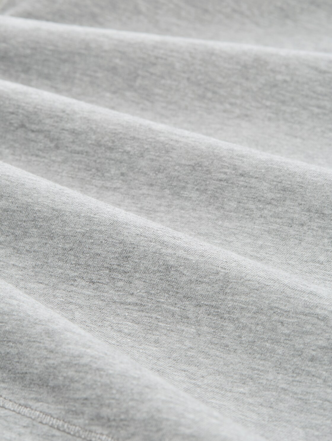 Basic Top im 2er-Pack - medium silver grey melange - Material-Ansicht