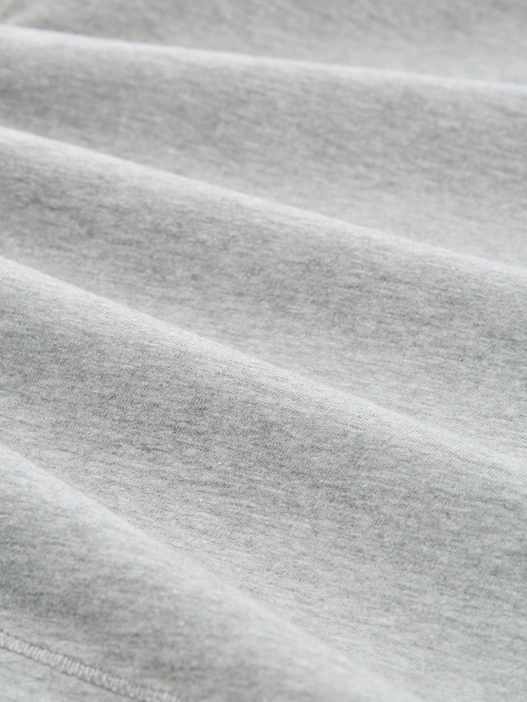 Basic top in 2-pack - medium silver grey melange - Materiaalweergave