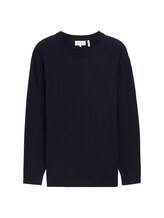 Not Selected, Plus - Knit sweater in recycled cashmere by , blue