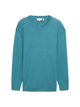 Selected, Plus - Knit sweater in recycled cashmere by Tom Tailor, blue