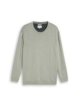 Nicht ausgewählt, Plus Size - Strickpullover mit Logo Stickerei von Tom Tailor, grün