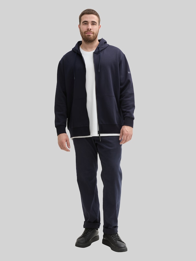 Plus Size - Basic Sweatjacke von Men Plus Size, sky captain blue