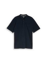 Ausgewählt, Plus Size - Piqué Poloshirt mit Logo-Stickerei von Tom Tailor, blau