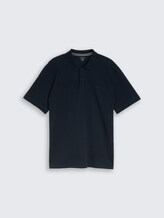 Plus Size - Piqué Poloshirt mit Logo-Stickerei - Sky Captain Blue