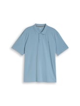 Nicht ausgewählt, Plus Size - Piqué Poloshirt mit Logo-Stickerei von Tom Tailor, blau