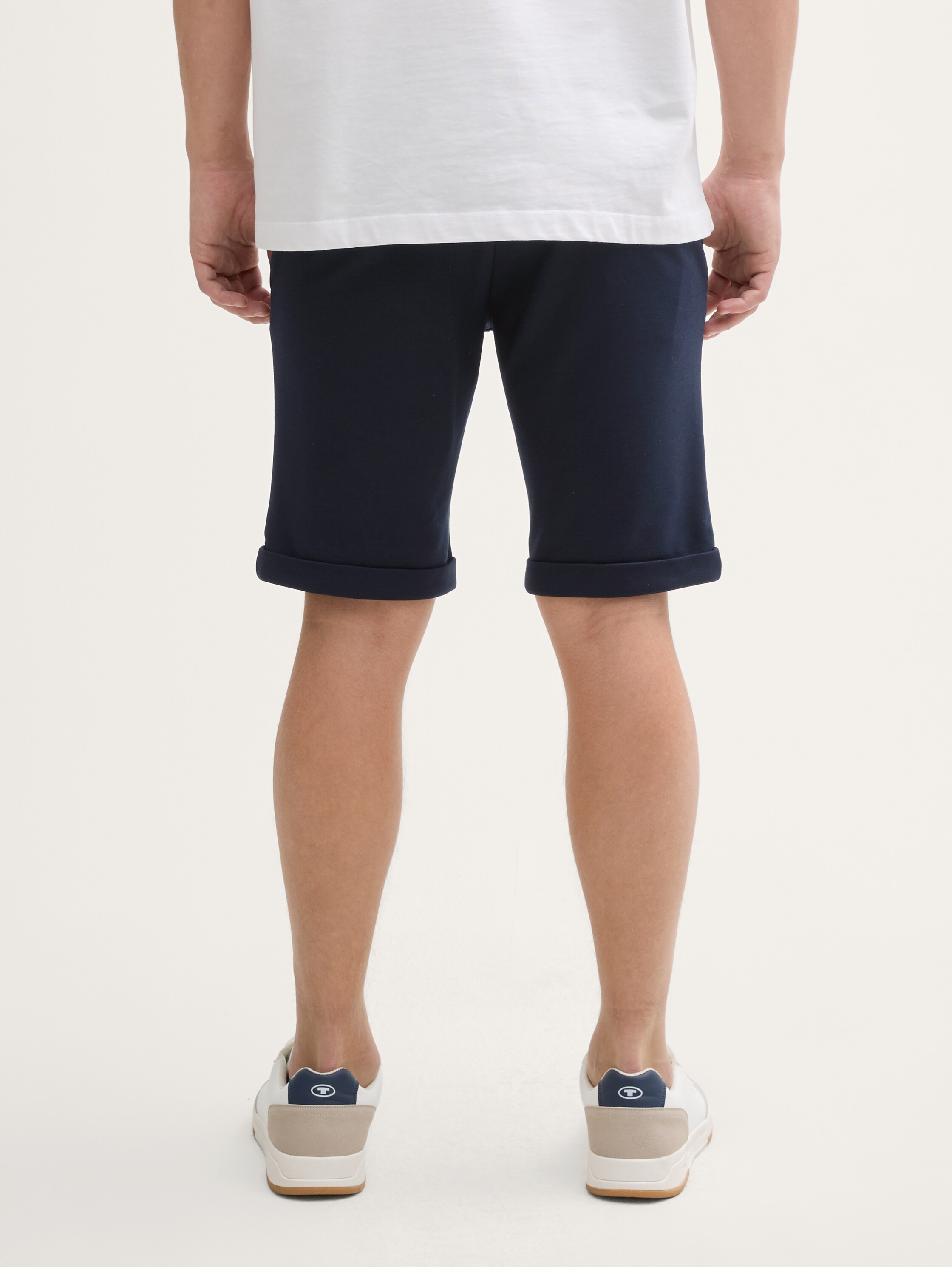 Slim Piqué Chino Shorts - sky_captain_blue_1 - 