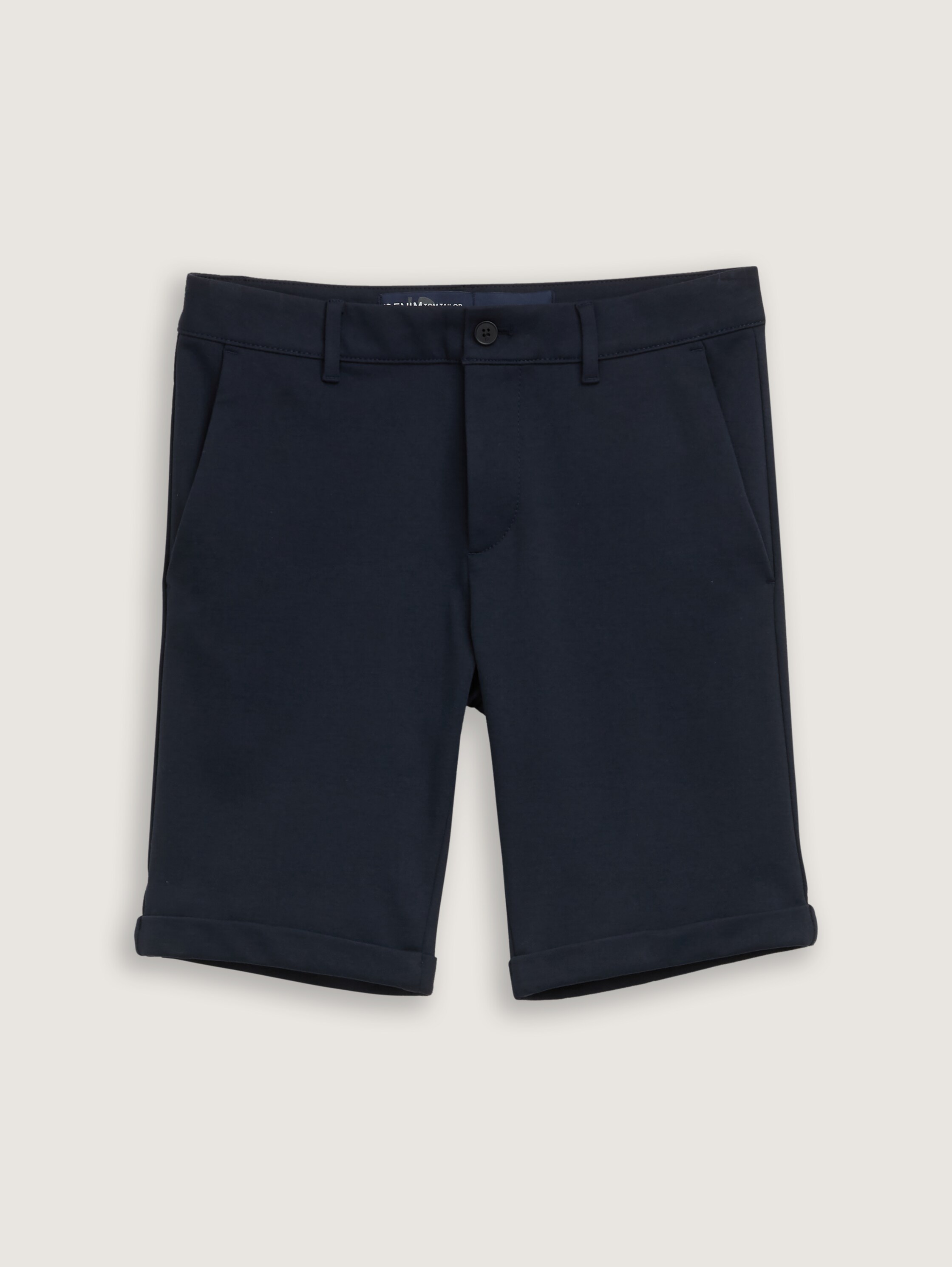 Slim Piqué Chino Shorts - sky_captain_blue_1 - 