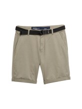 Nicht ausgewählt, Regular Fit Chino Shorts mit Gürtel von , grün